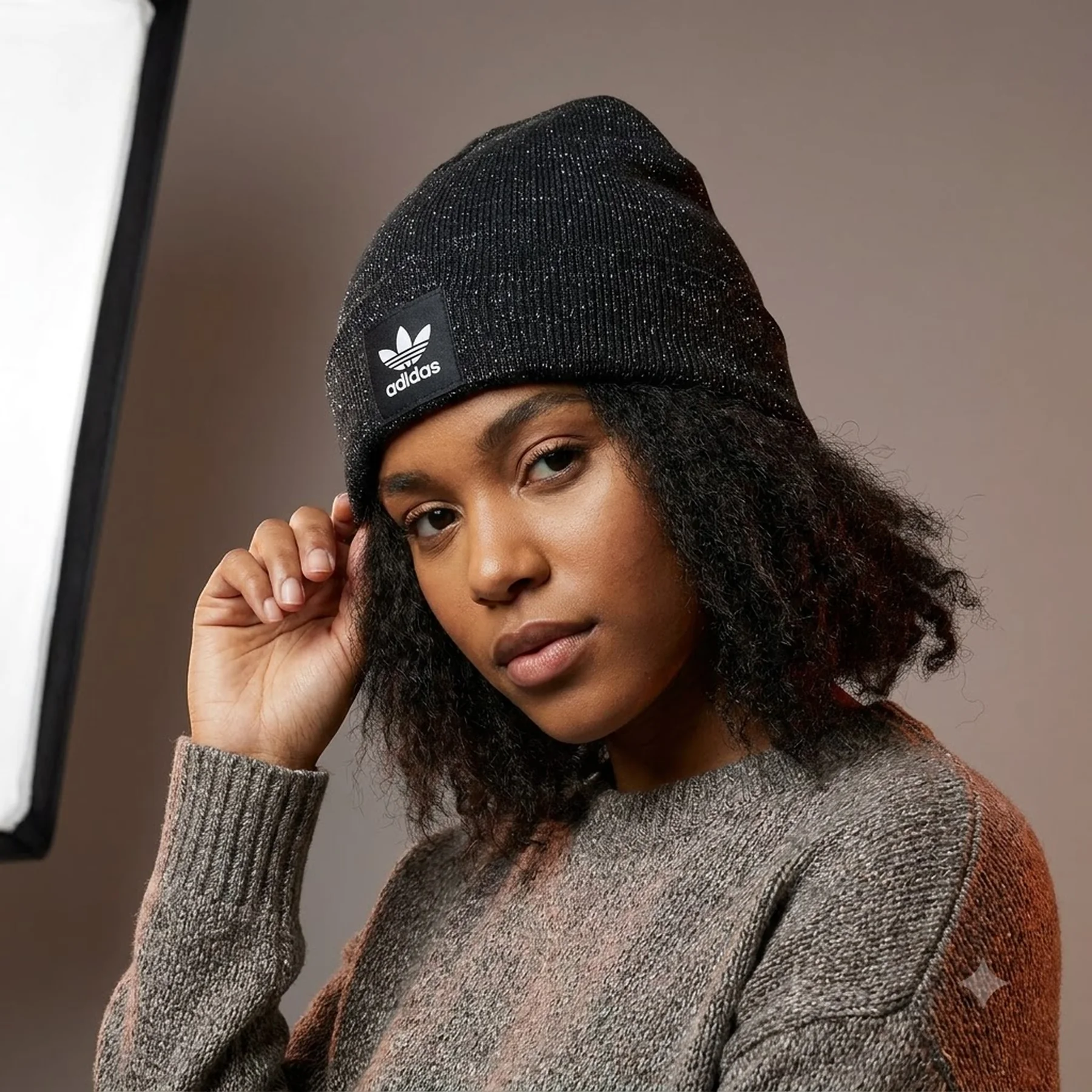 Adidas Originals Adicolor Cuff Knit Glitter Beanie