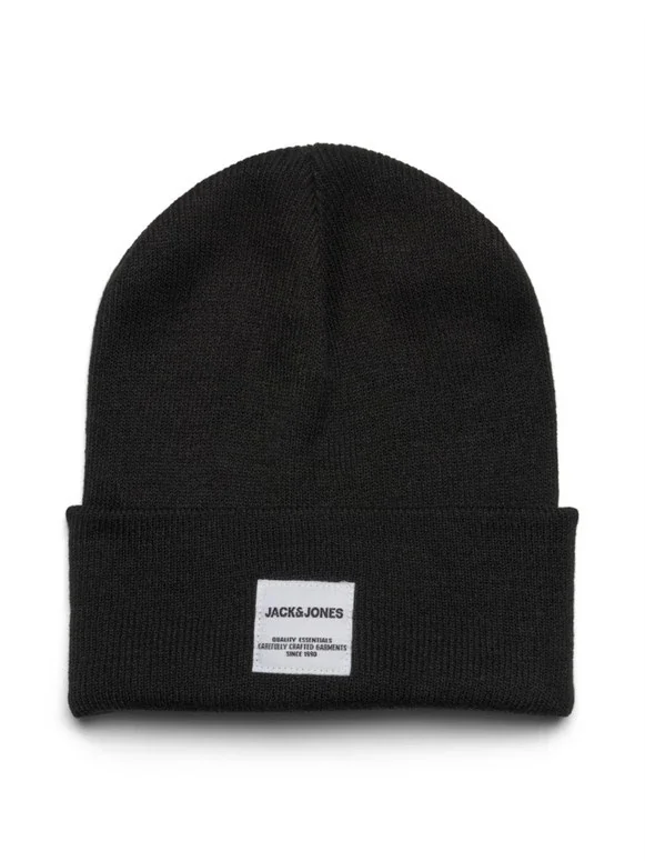 Шапка JACLONG KNIT BEANIE NOOS 12150627-Black Jack &amp; Jones ONE SIZE Чорний