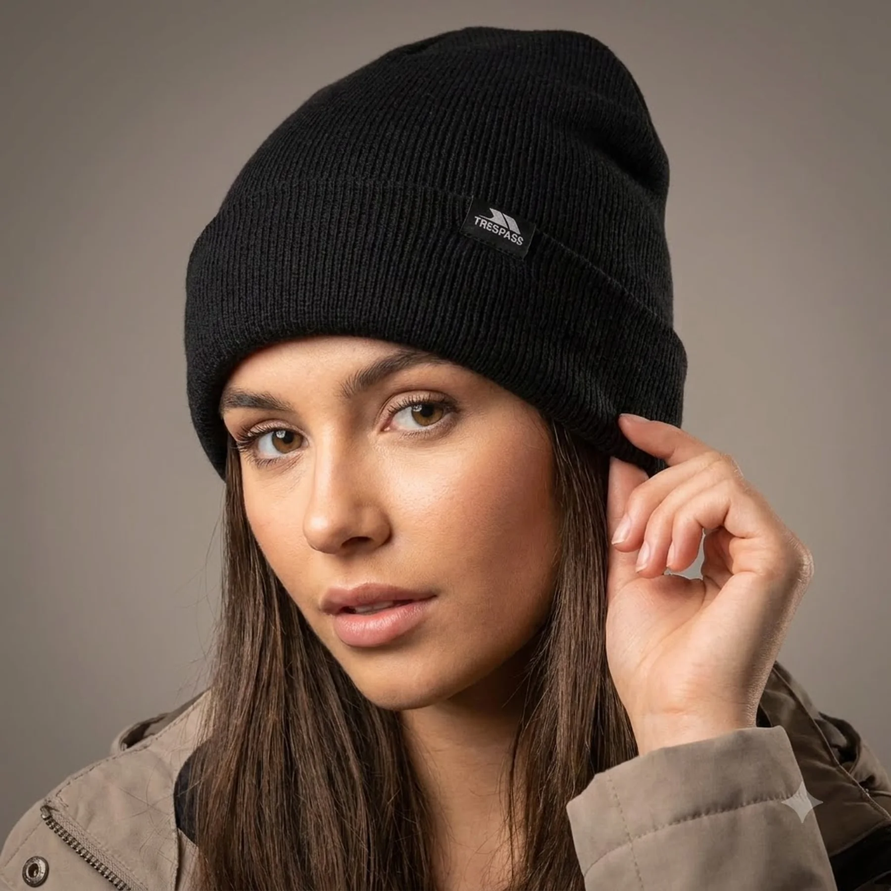 Шапка LITTLEBROOK - ADULT BEANIE UAHSHATR0029-Black Trespass TU Чорний