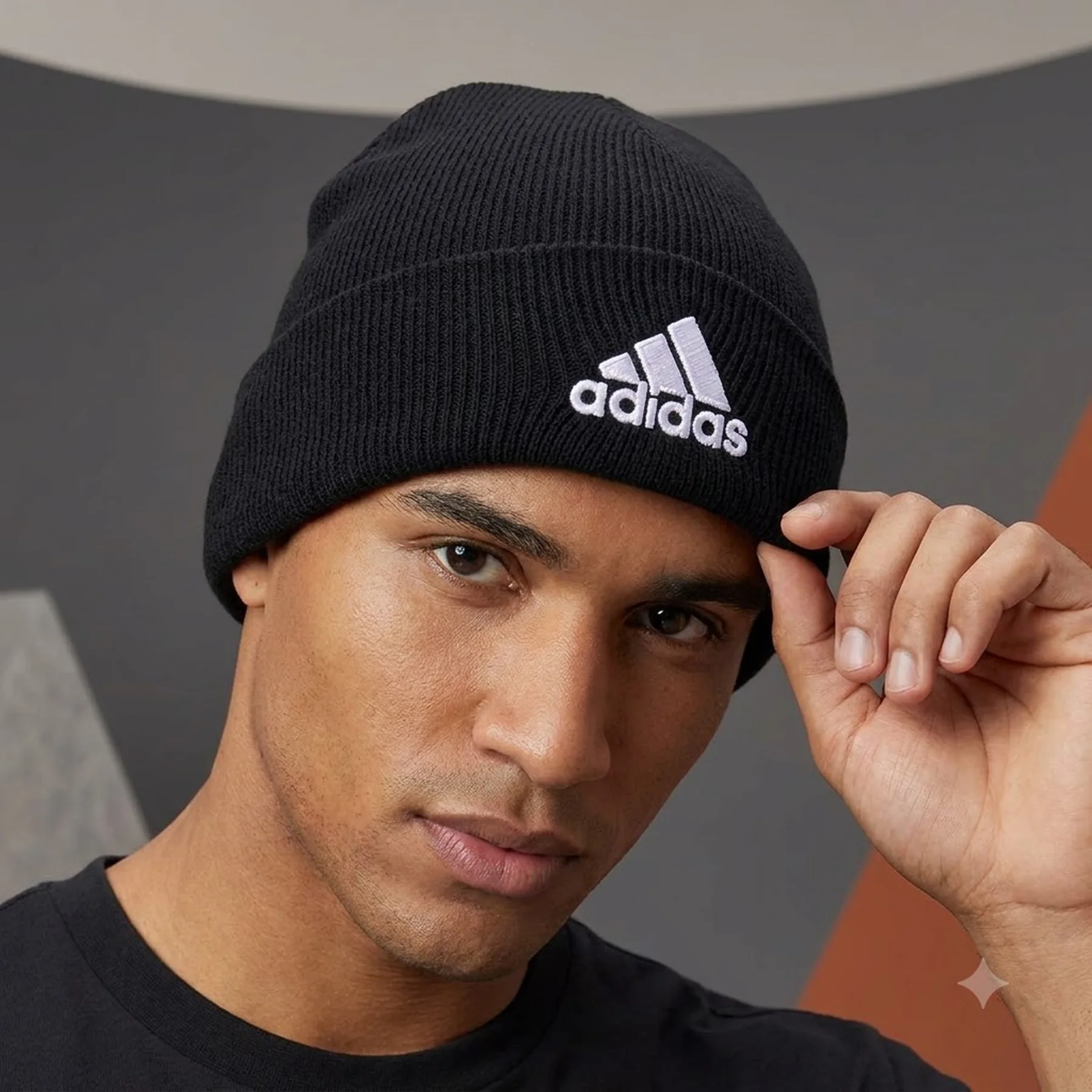 Шапка LOGO BEANIE CUF IB2651 Adidas OSFM Чорний