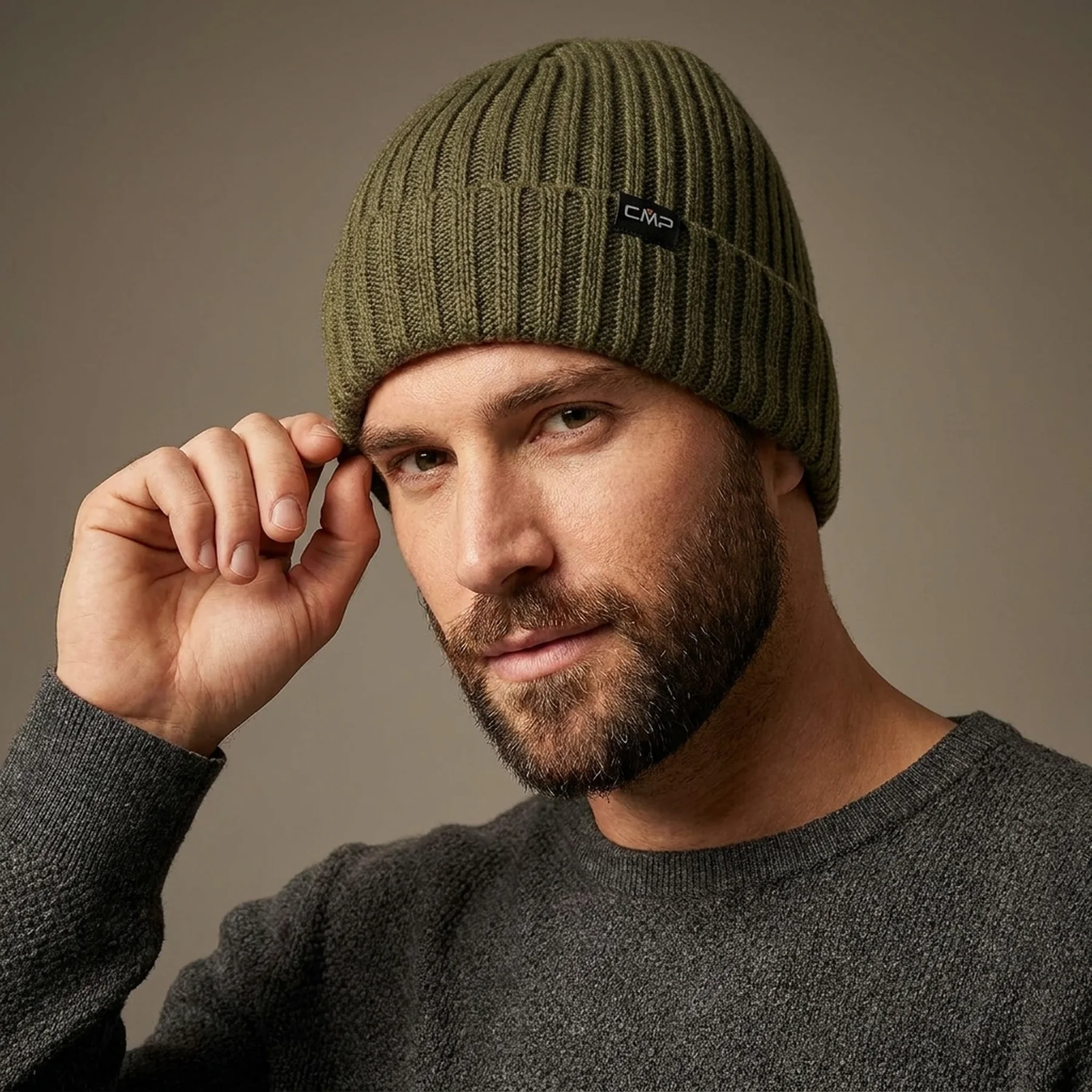 Шапка MAN KNITTED HAT 5505605-E319 CMP UNI Хакі