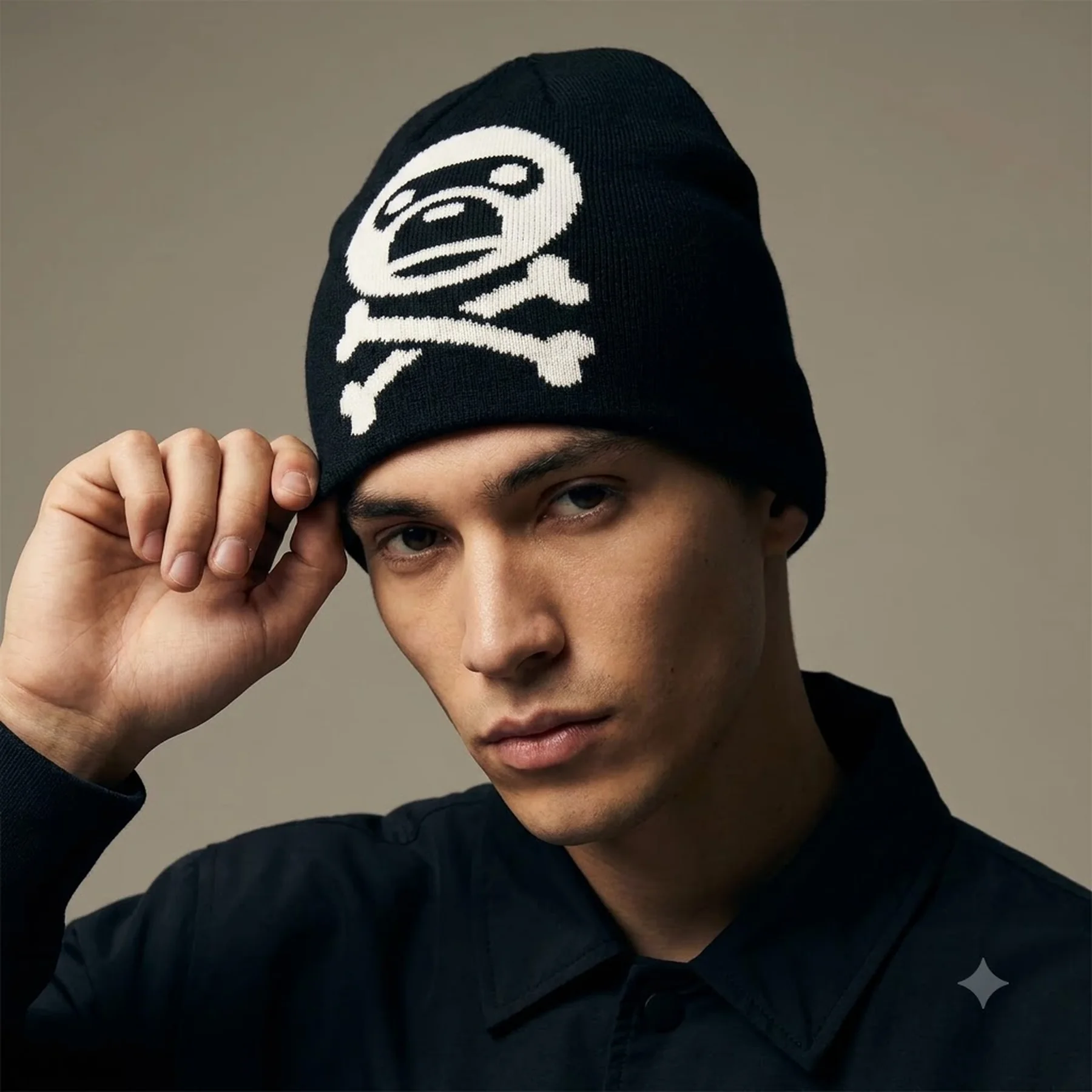 Milo Crossbone Knit Cap