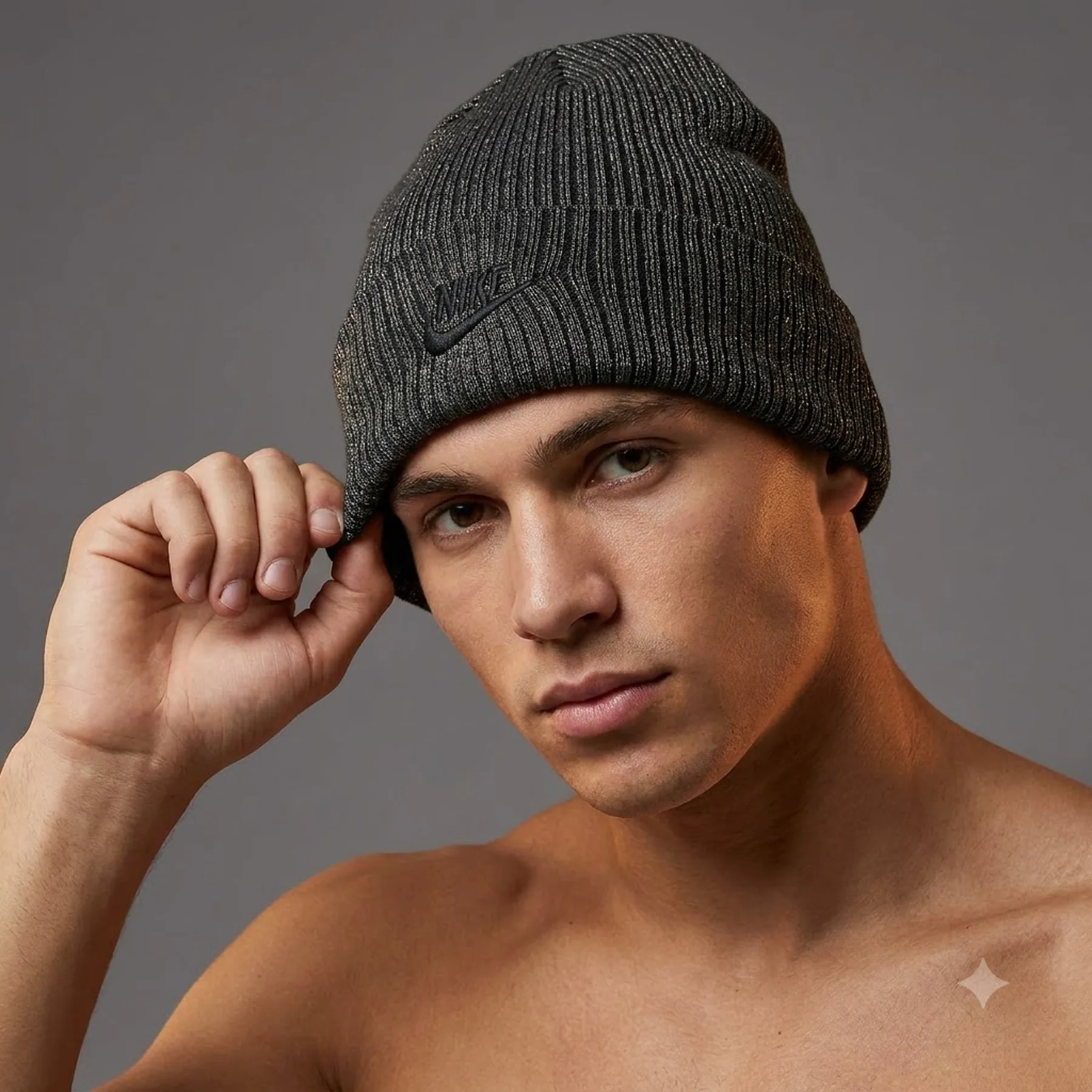 Шапка NIKE U NK PEAK BEANIE SC METALLIC L