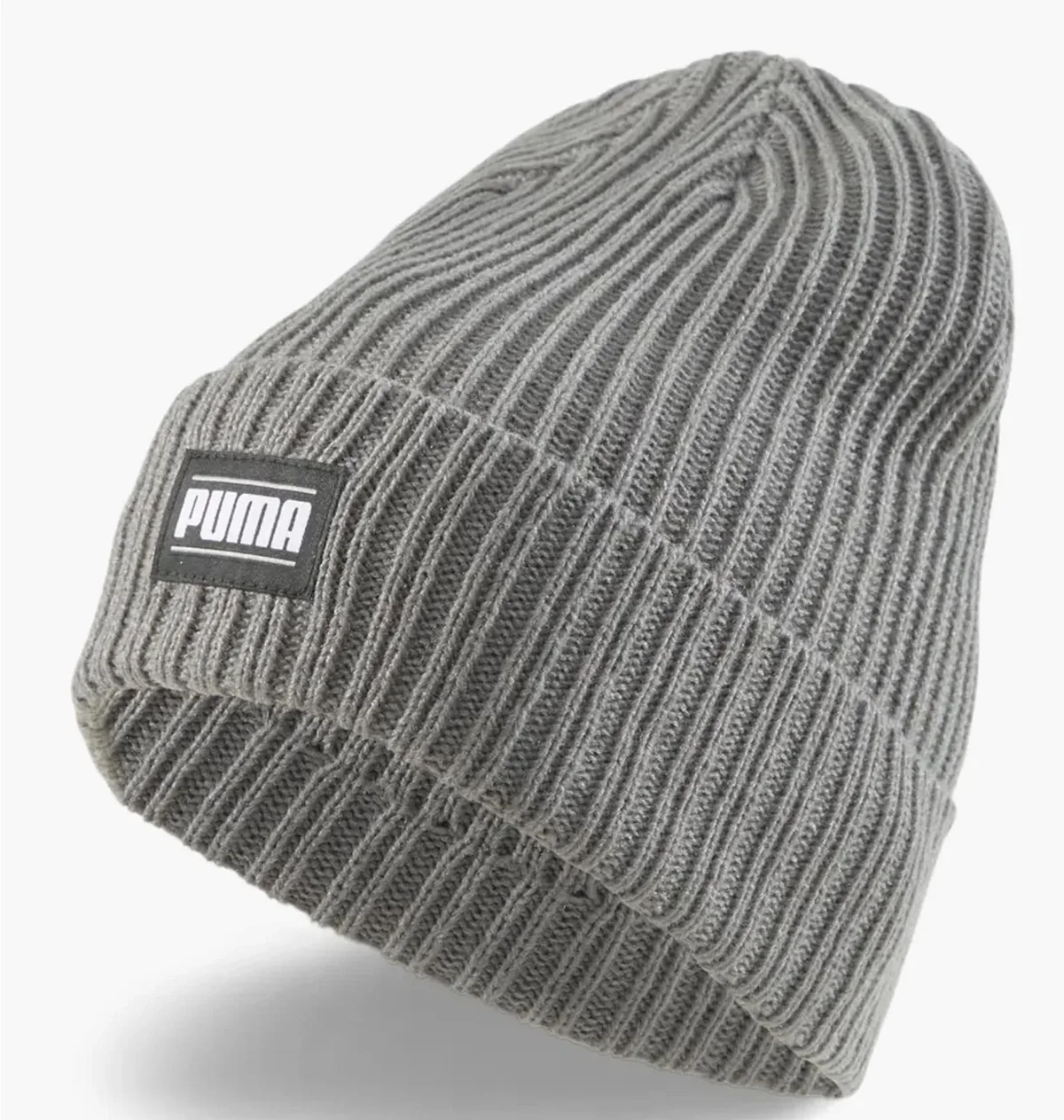 Puma Ribbed Classic Cuff Beanie Grey