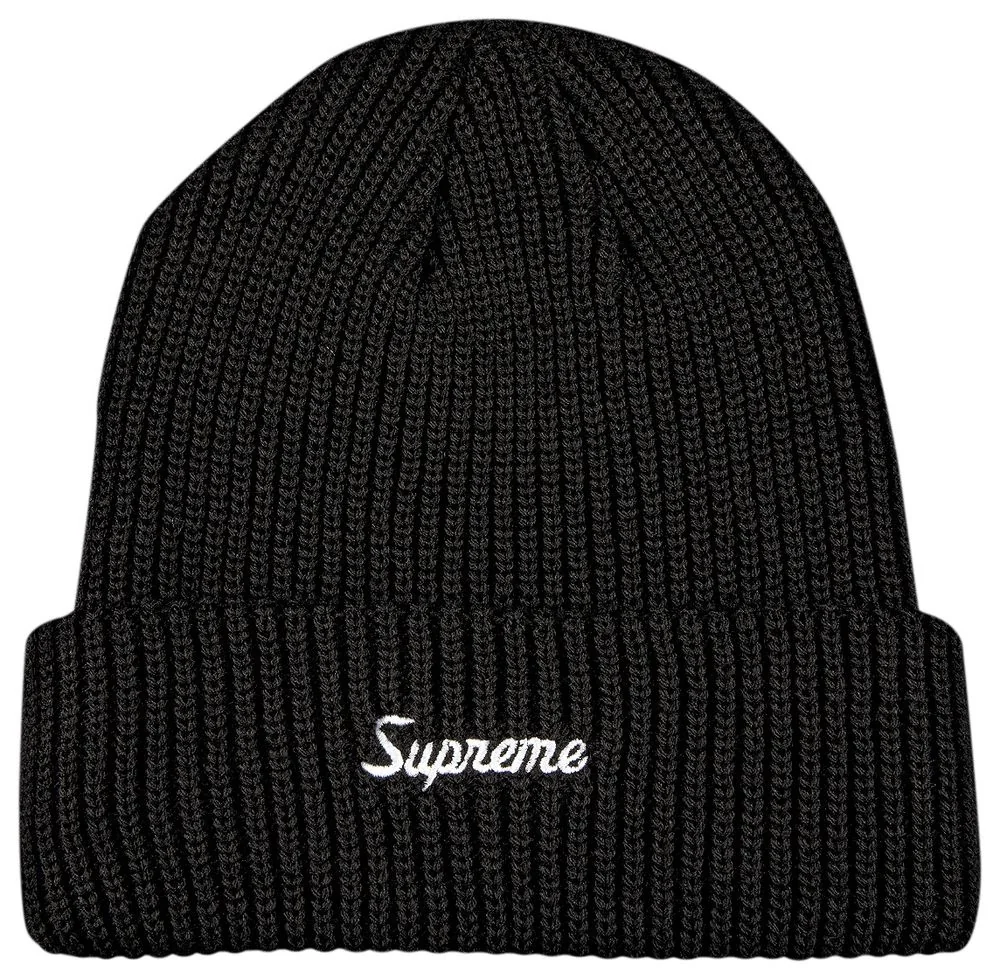 SUPREME LOOSE GAUGE BEANIE BLACK
