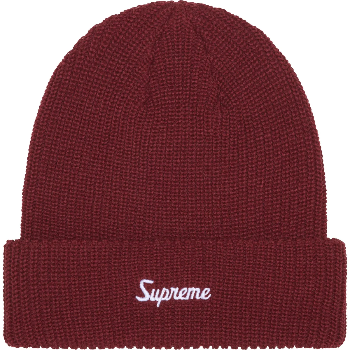 SUPREME LOOSE GAUGE BEANIE CARDINAL