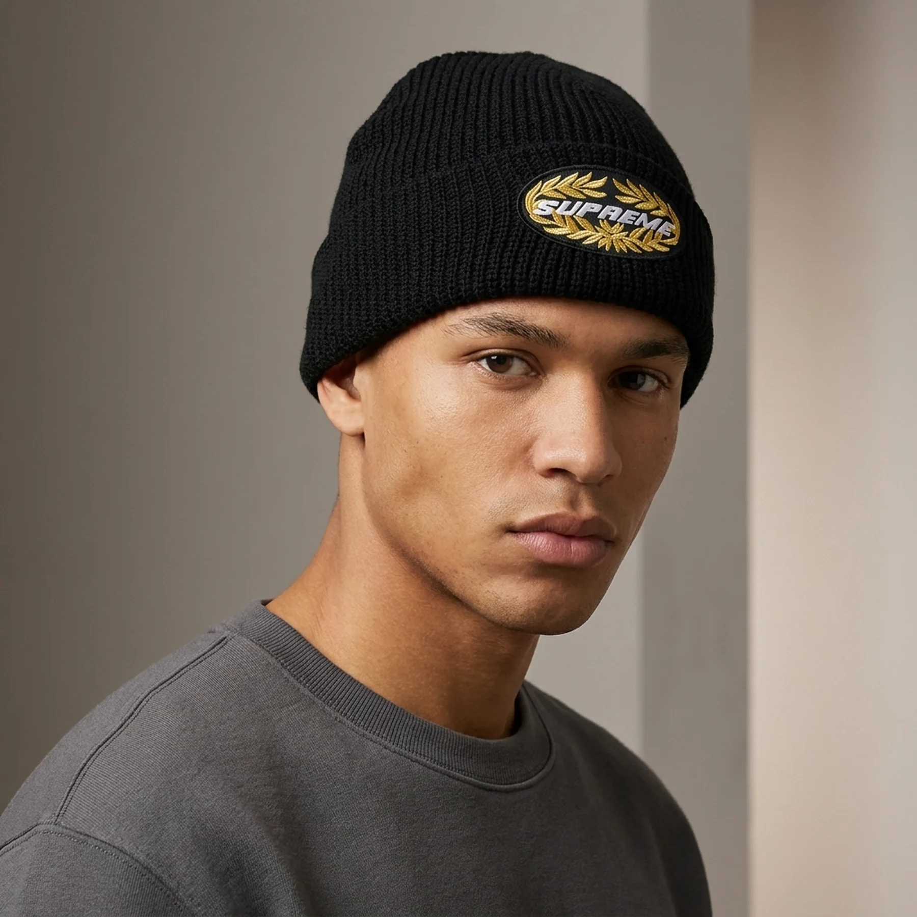 SUPREME TERMINAL BEANIE BLACK
