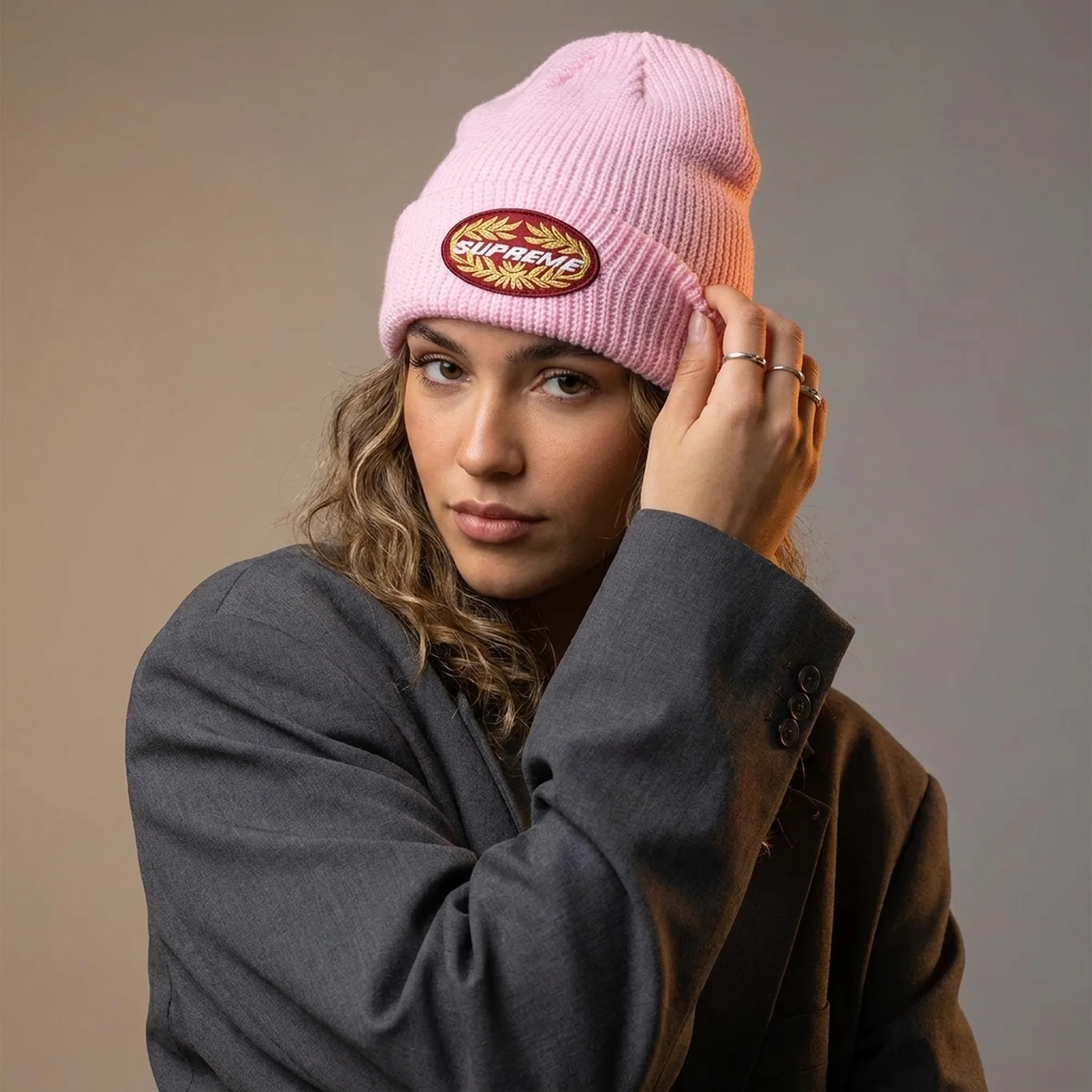 SUPREME TERMINAL BEANIE PINK
