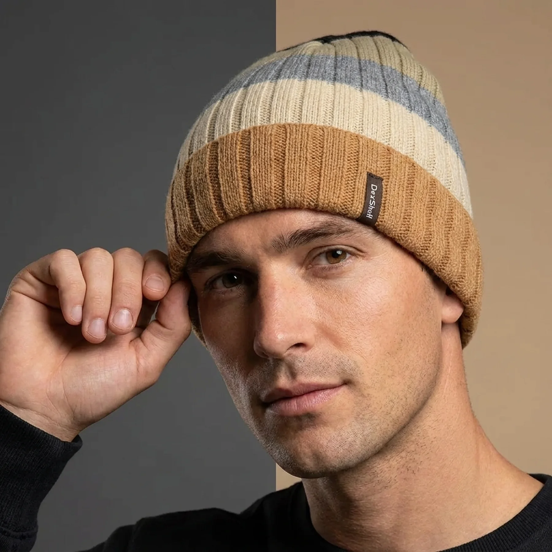 Шапка водонепроникна Dexshell Beanie Gradient (56-58cm) пісочний