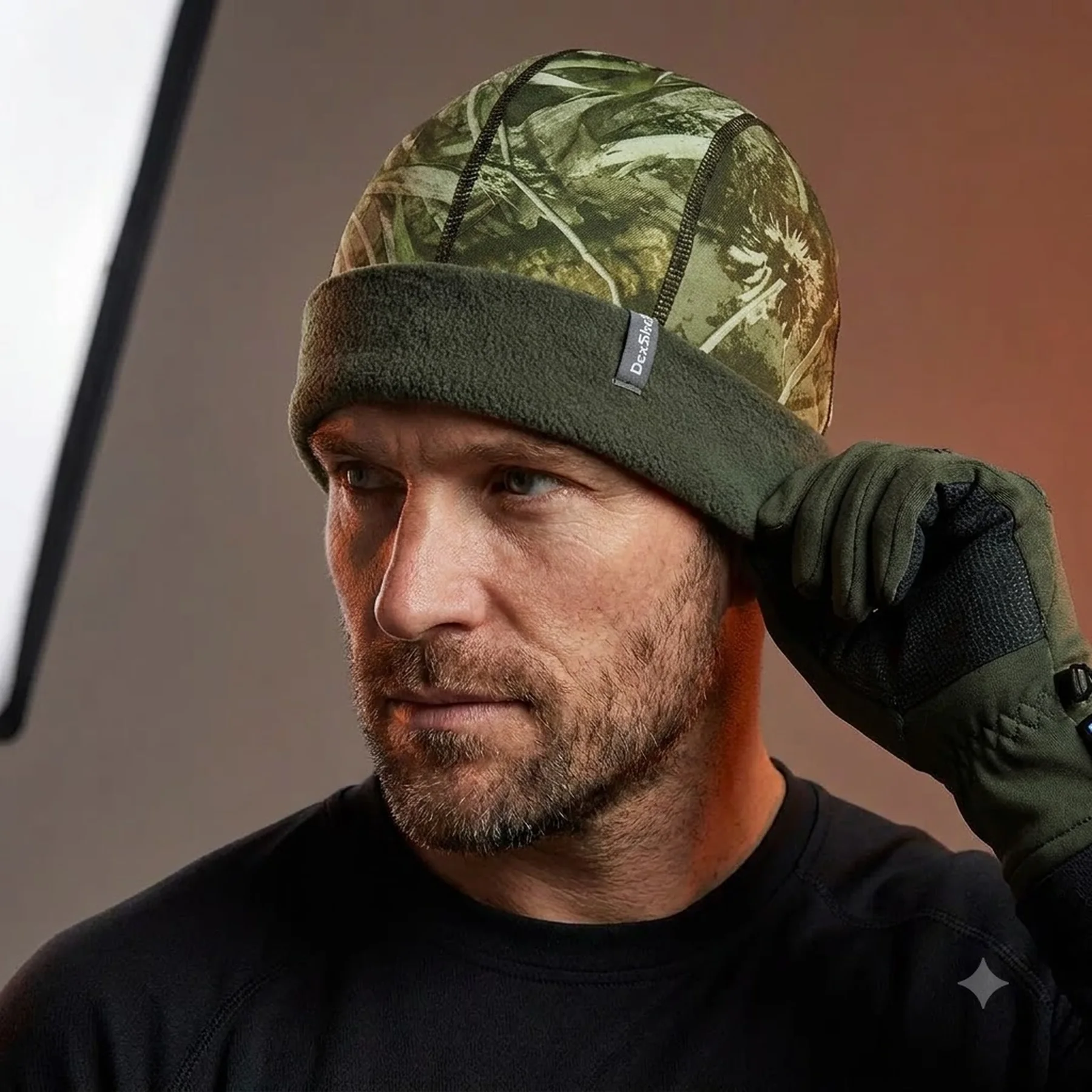 Шапка водонепроникна Dexshell Watch Hat Camouflage, р-р S/M (56-58 см), камуфляж