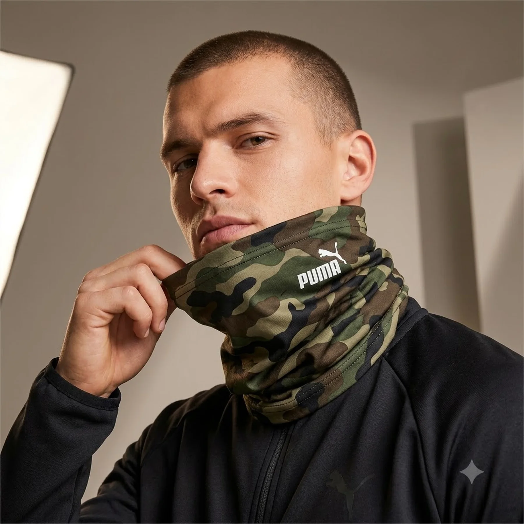 Шарф (баф) Unisex CORE Multi Scarf AOP 05411801 Puma Хакі