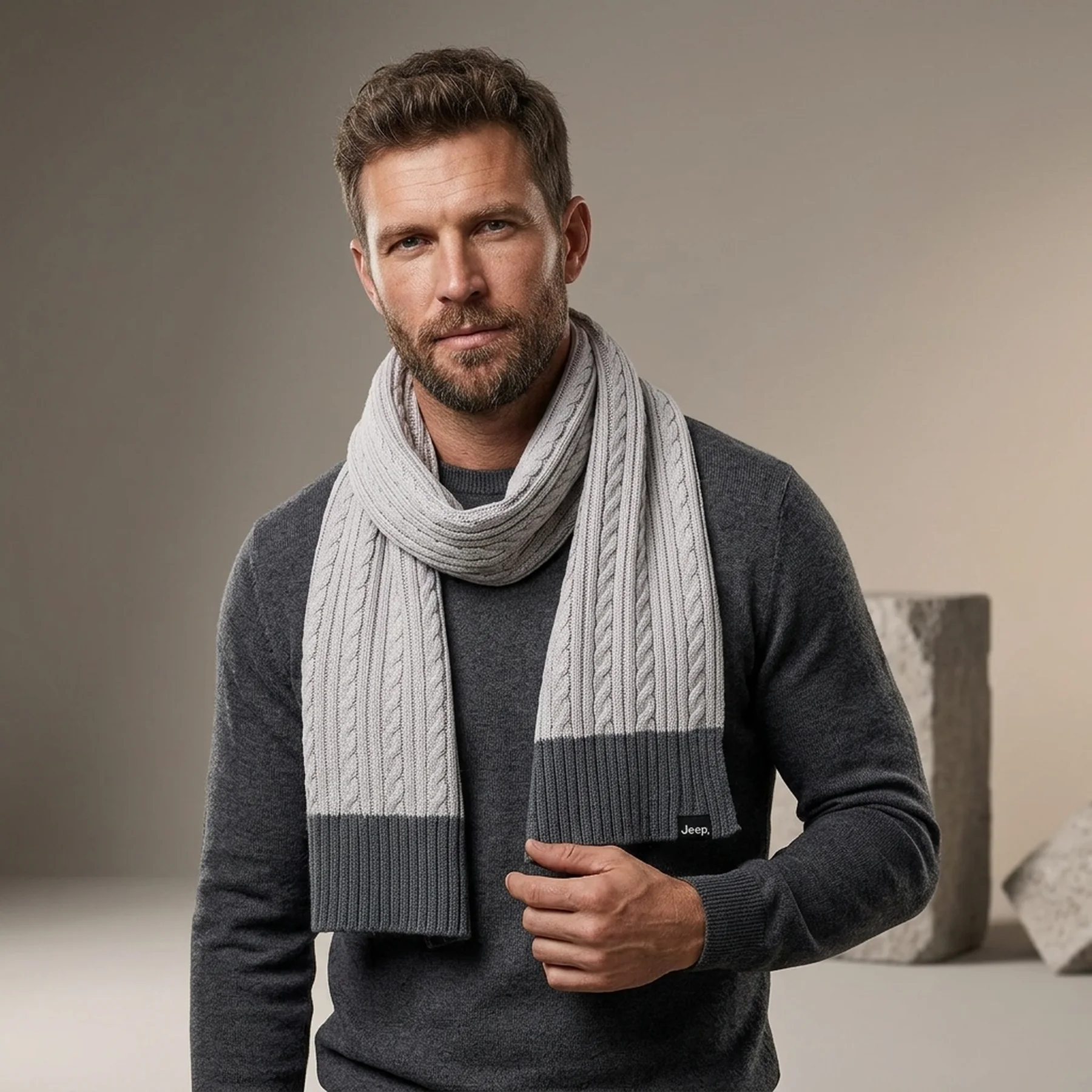 Шарф JEEP TWISTED TRICOT SCARF J22W