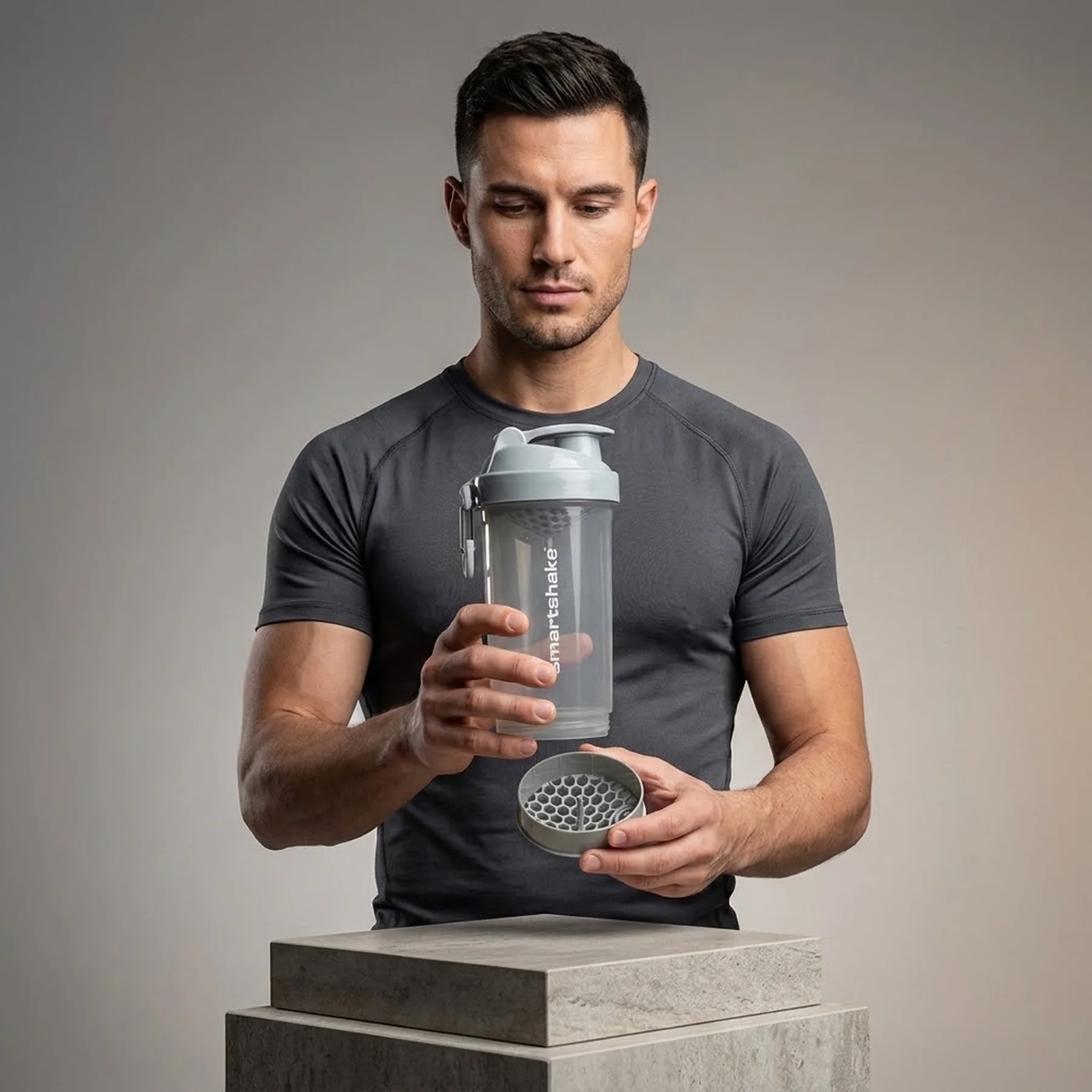 Шейкер спортивний SmartShake Original2GO One 800ml Mist Gray