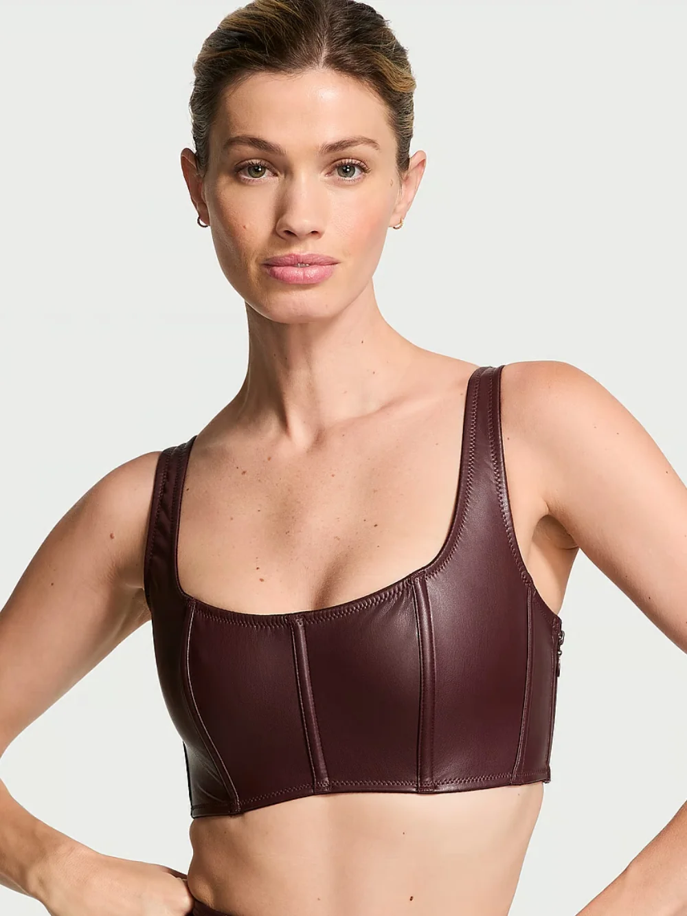 Шикарний корсет-бюст Victoria's Secret з екошкіри 1159829291