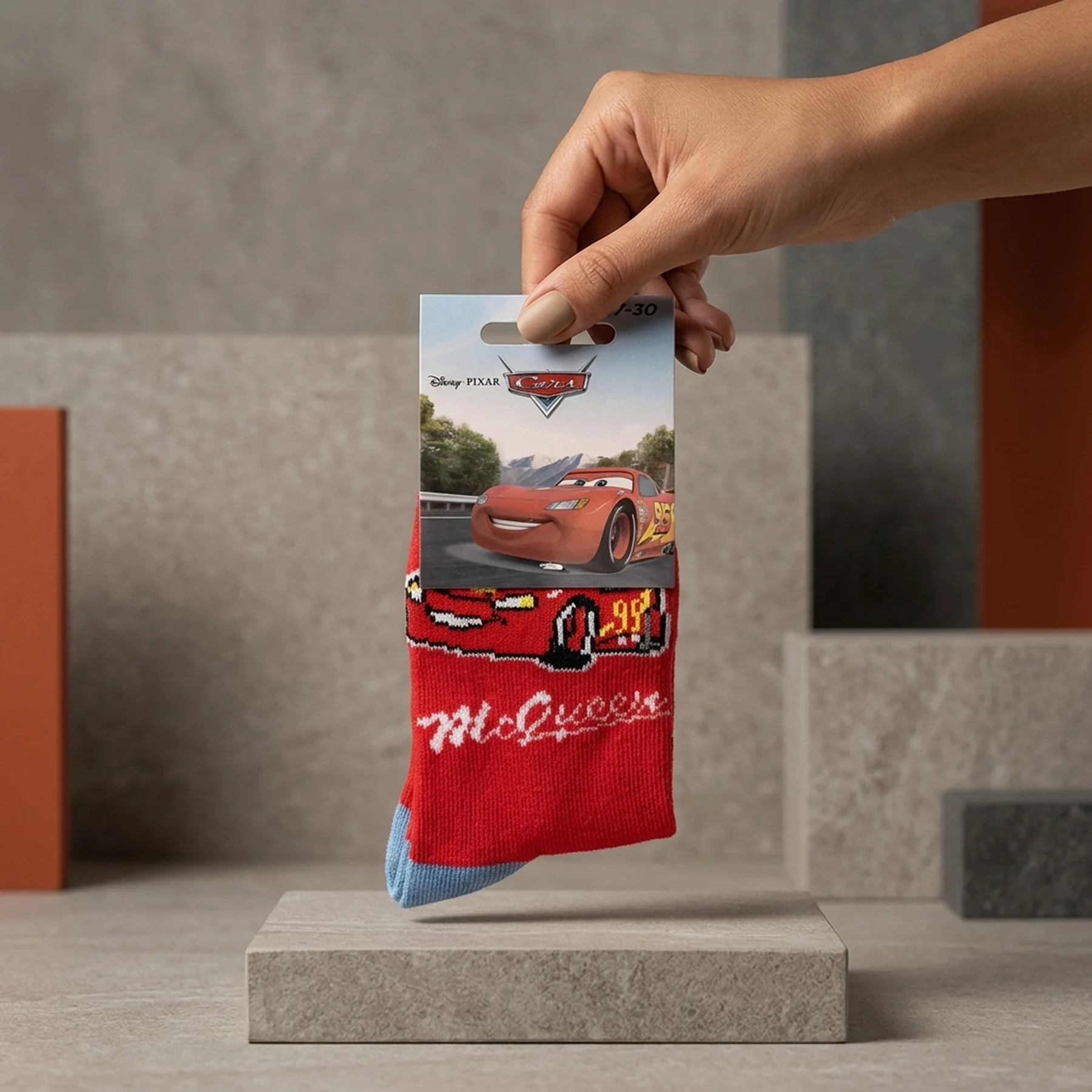 Шкарпетки CARS CARS + RAYURES червоний Діт 27-30, арт.83899420-6