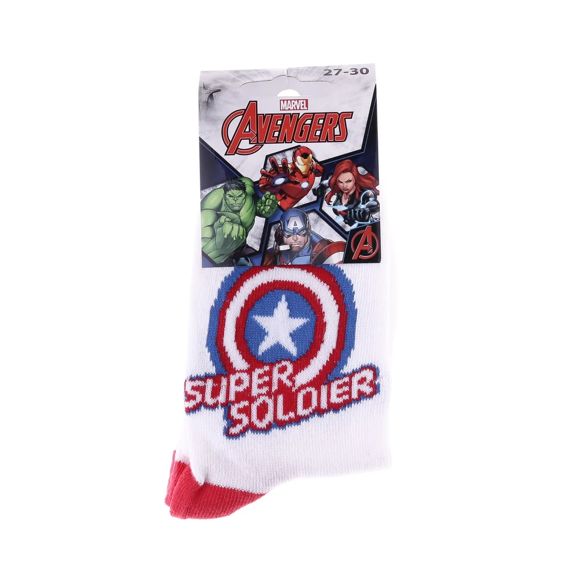 Шкарпетки MARVEL SUPER SOLDIER білий Діт 27-30, арт.83899320-8