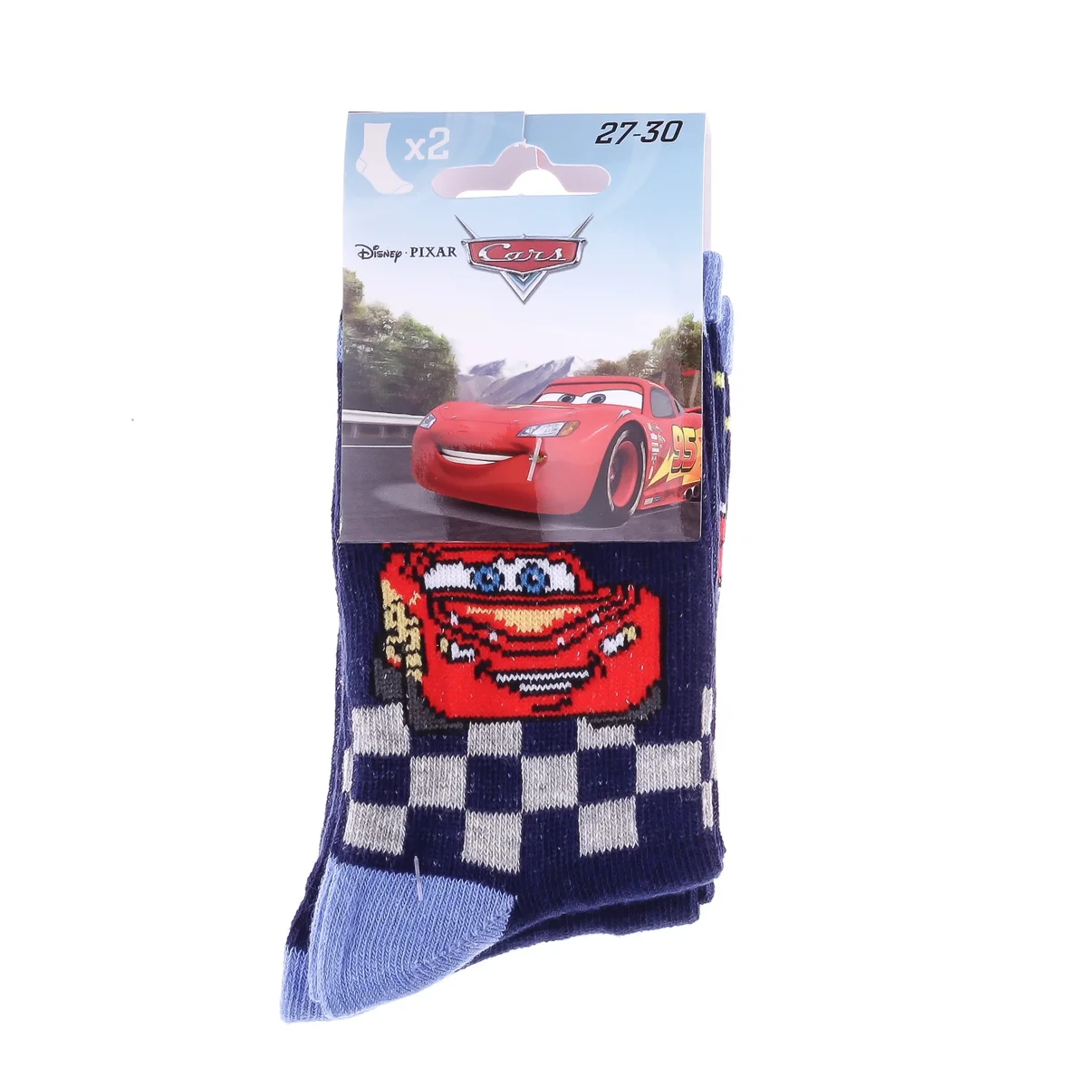 Шкарпетки CARS MC QUEEN DAMIER/ETOILE 2P синьо-блакитний Діт 31-34, арт.83896715-3