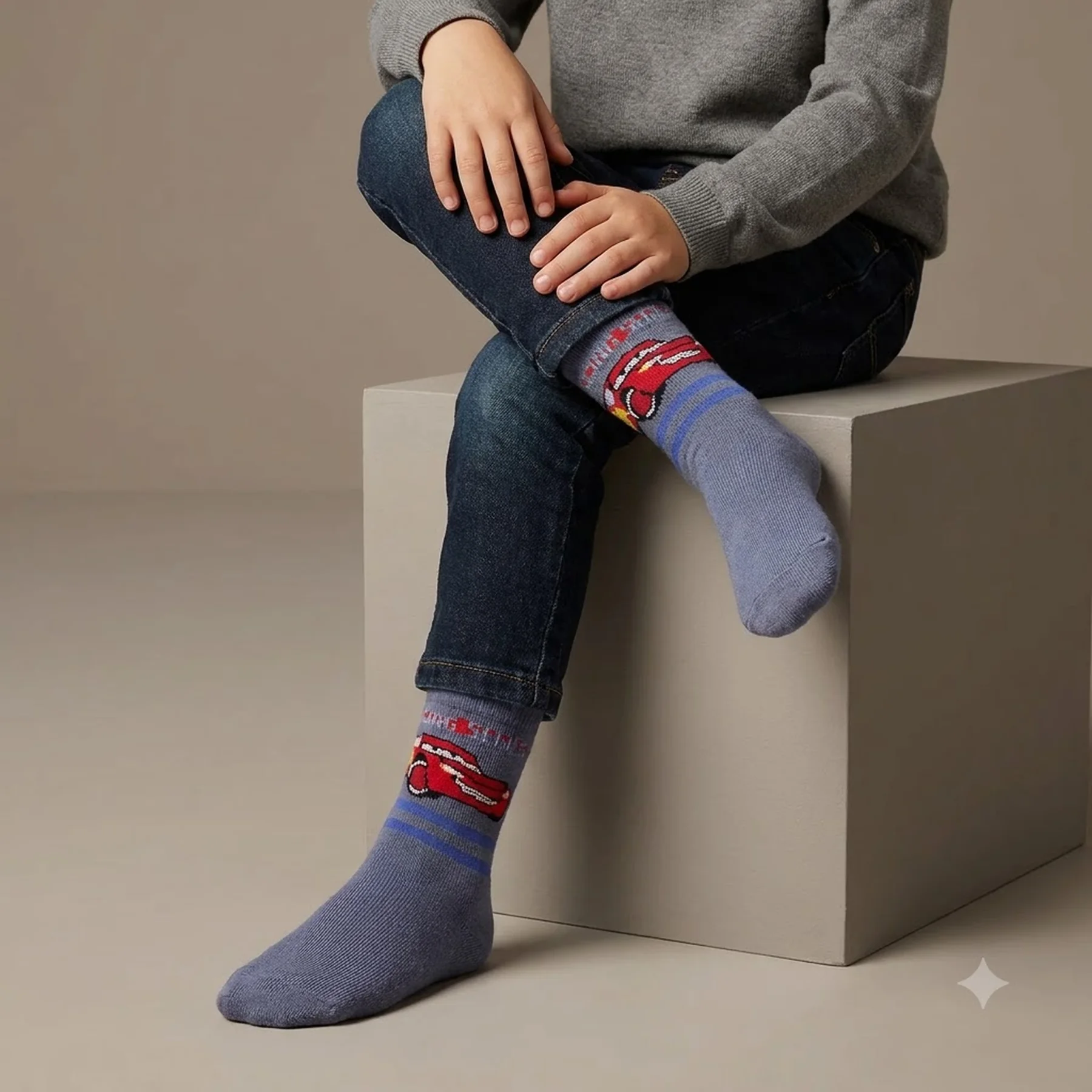 Шкарпетки CARS SOCKS 2P сіро-блакитний Діт 31-35, арт.83077051-1