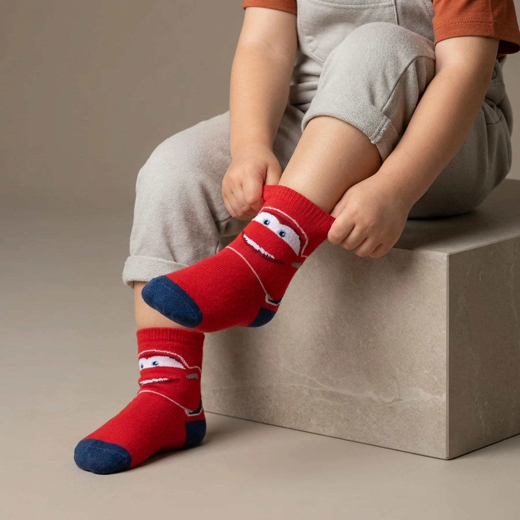 Шкарпетки CARS SOCKS червоний Діт 19-22, арт.43897548-6