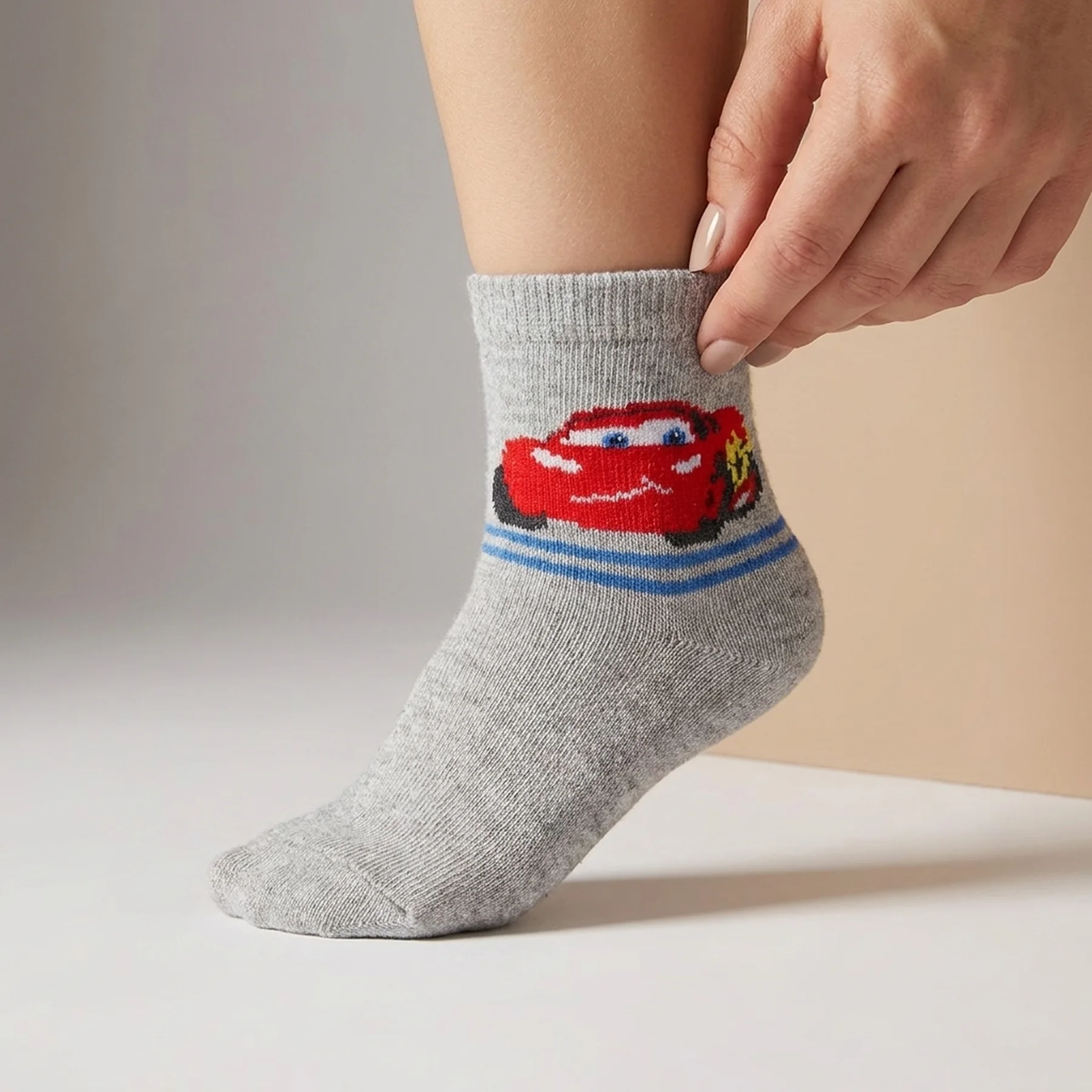 Шкарпетки CARS SOCKS сірий Діт 23-26, арт.43897548-2