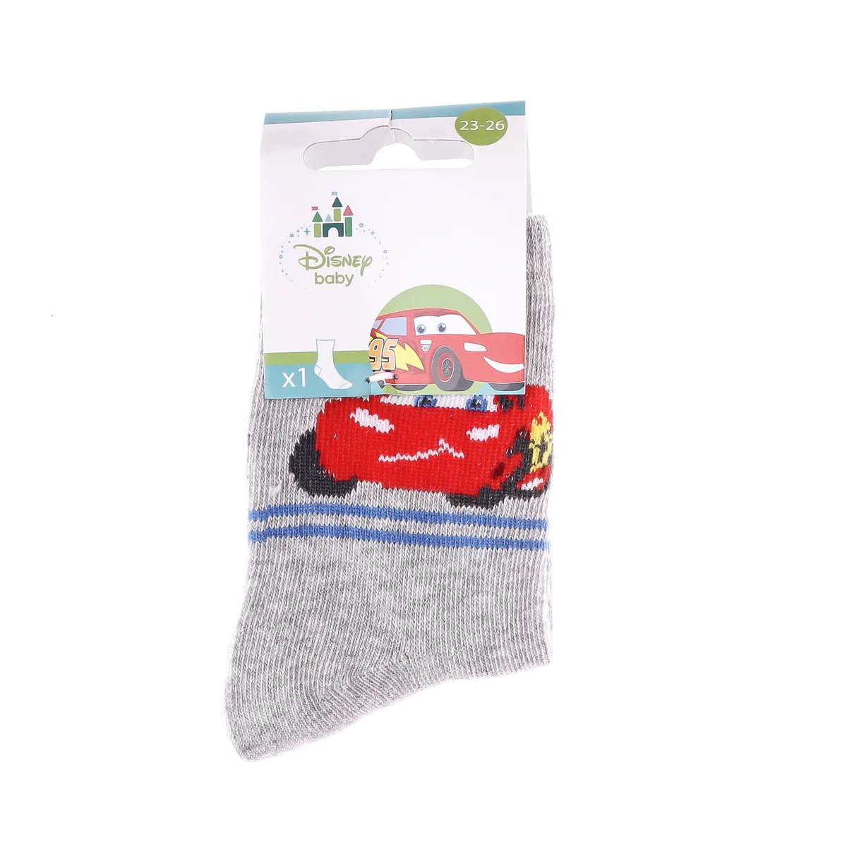 Шкарпетки CARS SOCKS сірий Діт 23-26, арт.43897548-2