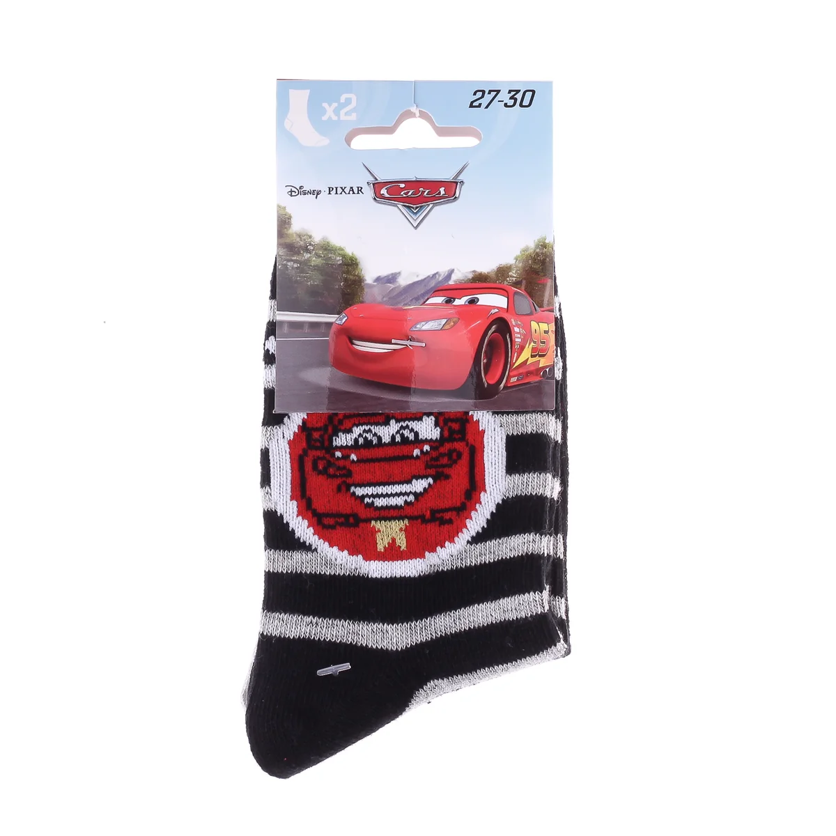Шкарпетки CARS YEUX+ LIGHTNING/MC QUEEN 2P чорний Діт 27-30, арт.83896715-1