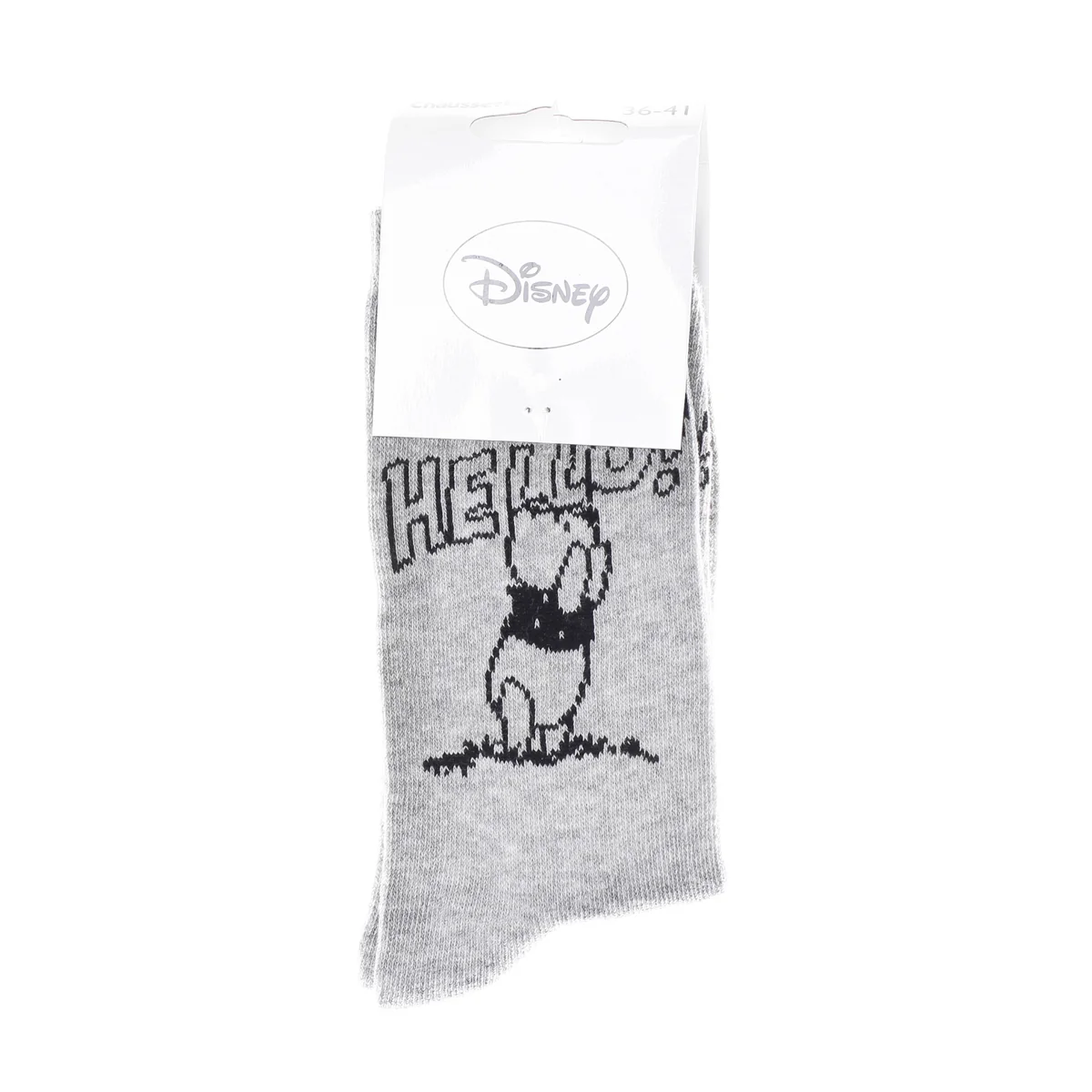 Шкарпетки Disney Winnie L Ourson Winnie + Hello Total 1 сірий Діт 36-41