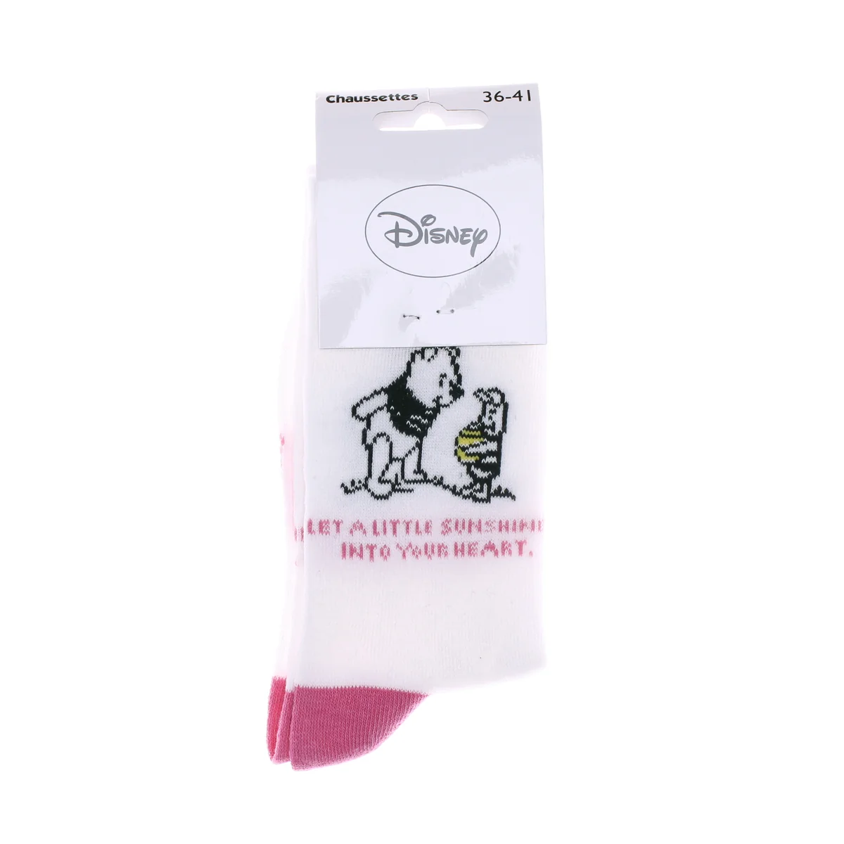 Шкарпетки Disney Winnie L Ourson Winnie + Porcinet 1 блідо-сіро-жовтий Діт 36-41