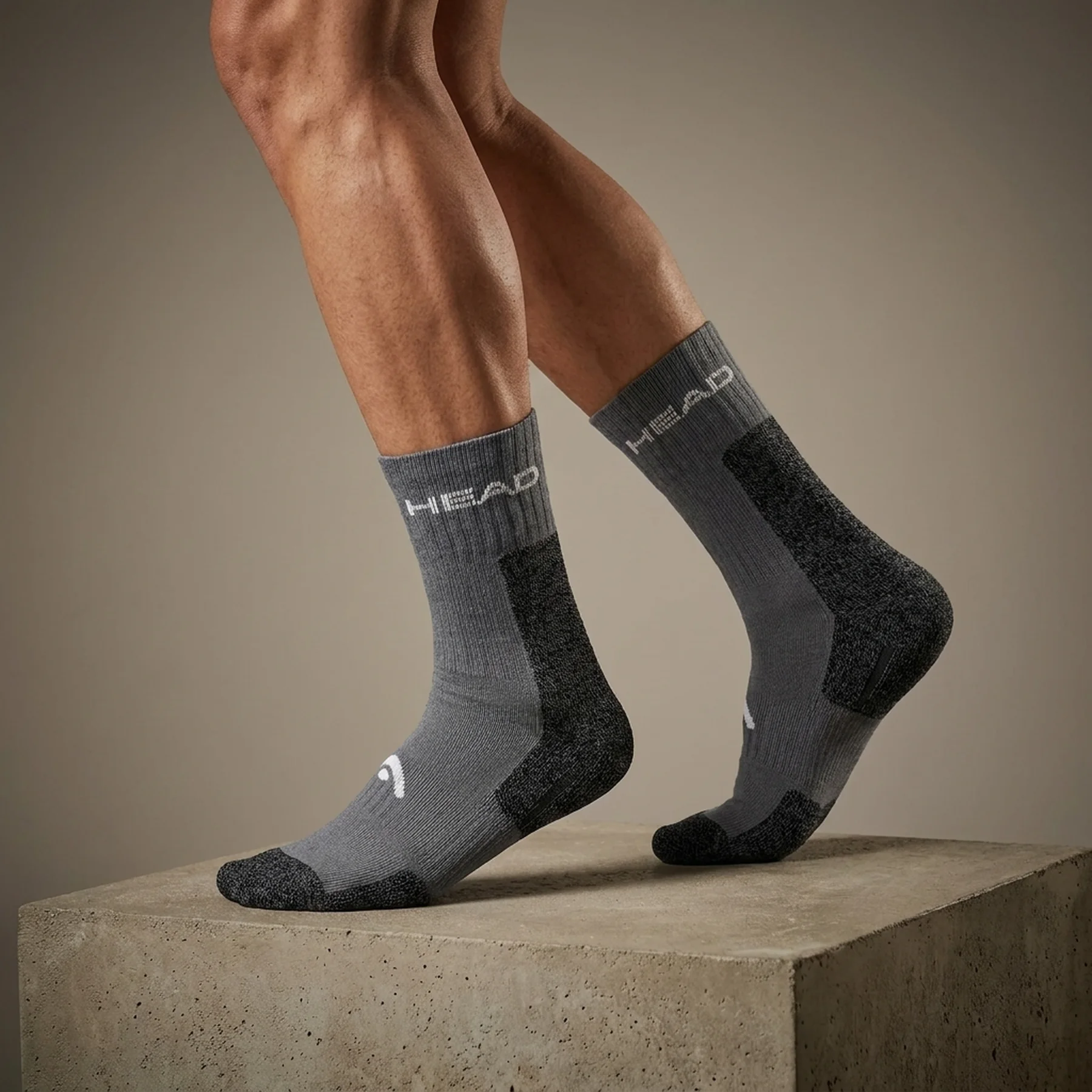 Шкарпетки Head ELEMENTS HIKING CREW 2P сірий 39-42 (701229013-002)