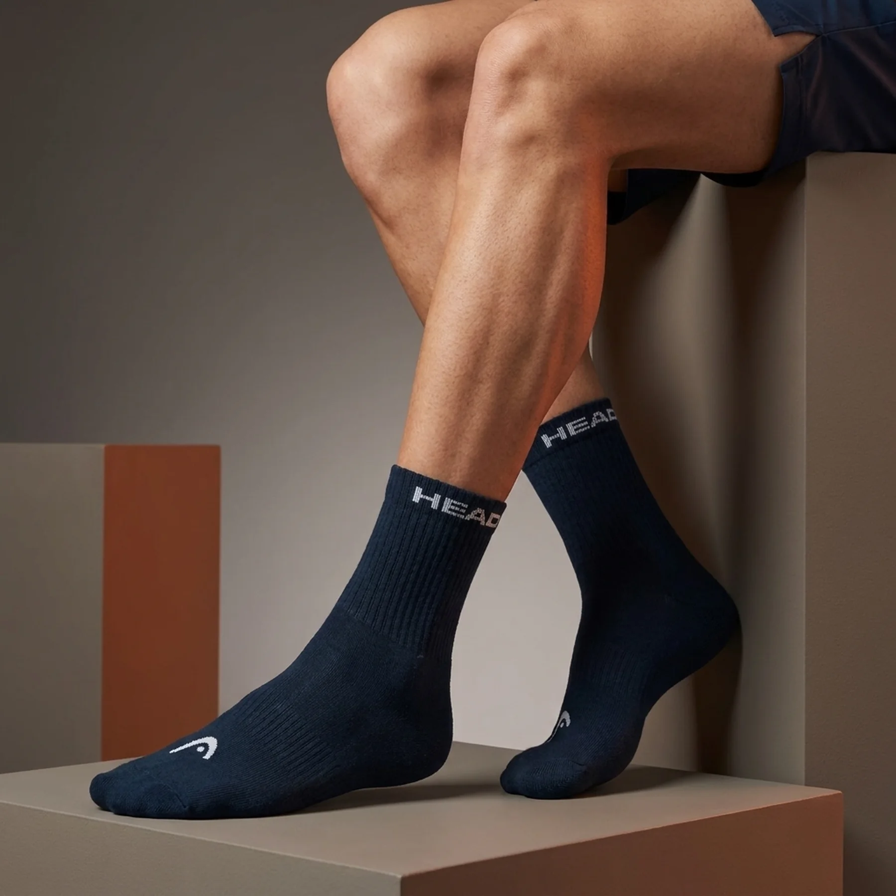 Шкарпетки Head QUARTER 3PPK UNISEX синій Уні 35-38
