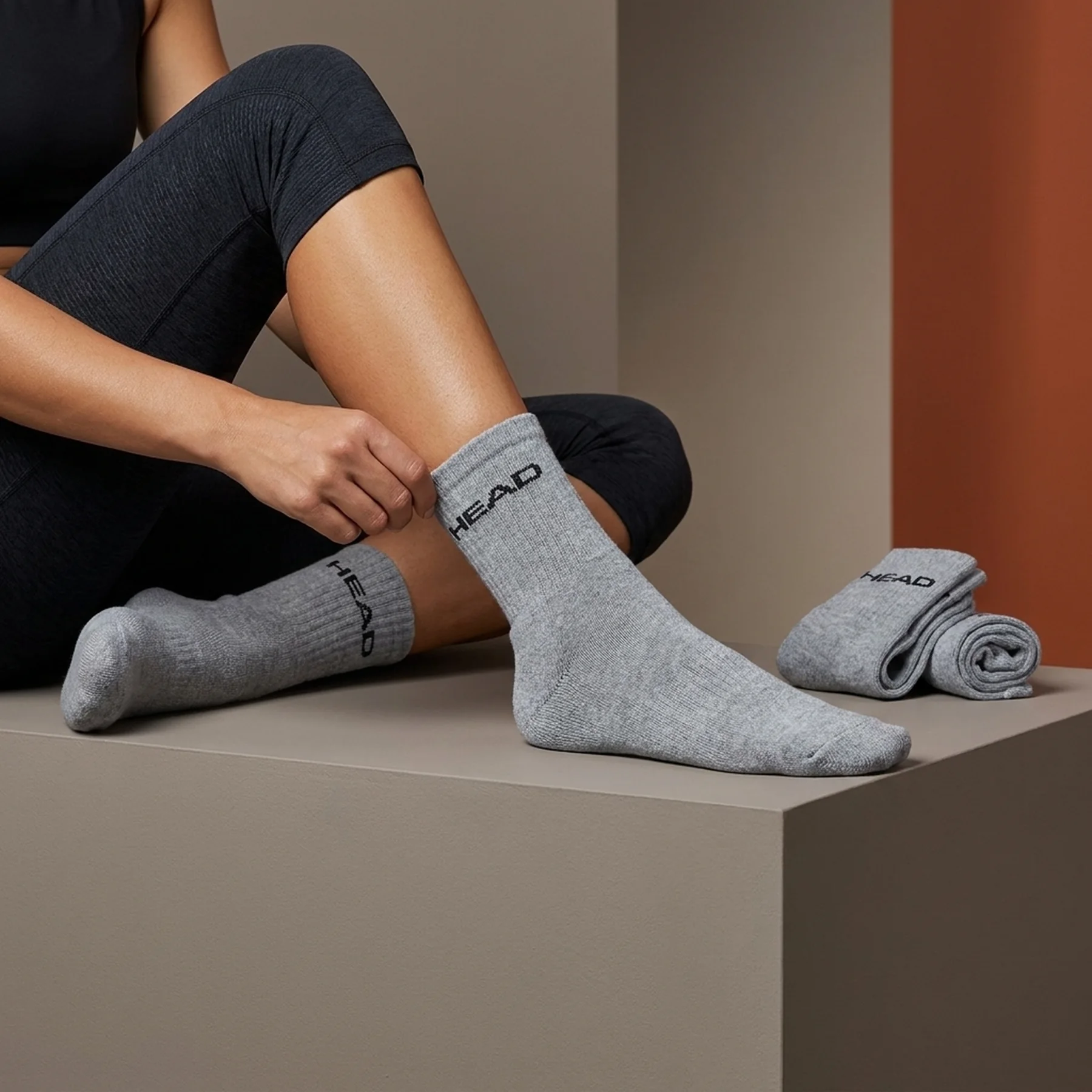 Шкарпетки Head SHORT CREW 3PPK UNISEX сірий Уні 35-38