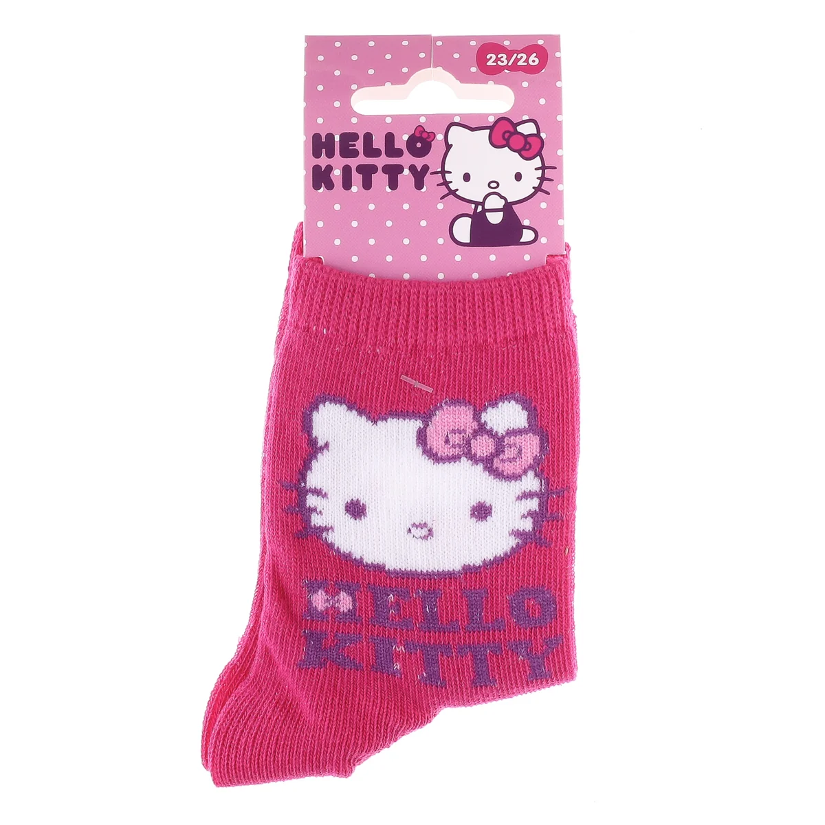 Шкарпетки HELLO KITTY BUSTE HK DANS CERCLE пурпурний Діт 23-26, арт.32770-4