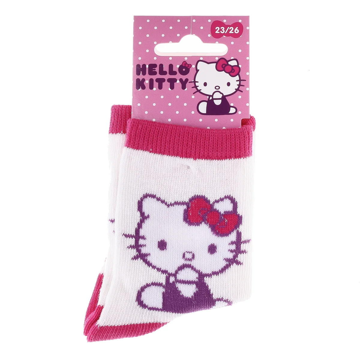 Шкарпетки HELLO KITTY HELLO KITTY POSE DE COTE білий Діт 23-26, арт.32770-1