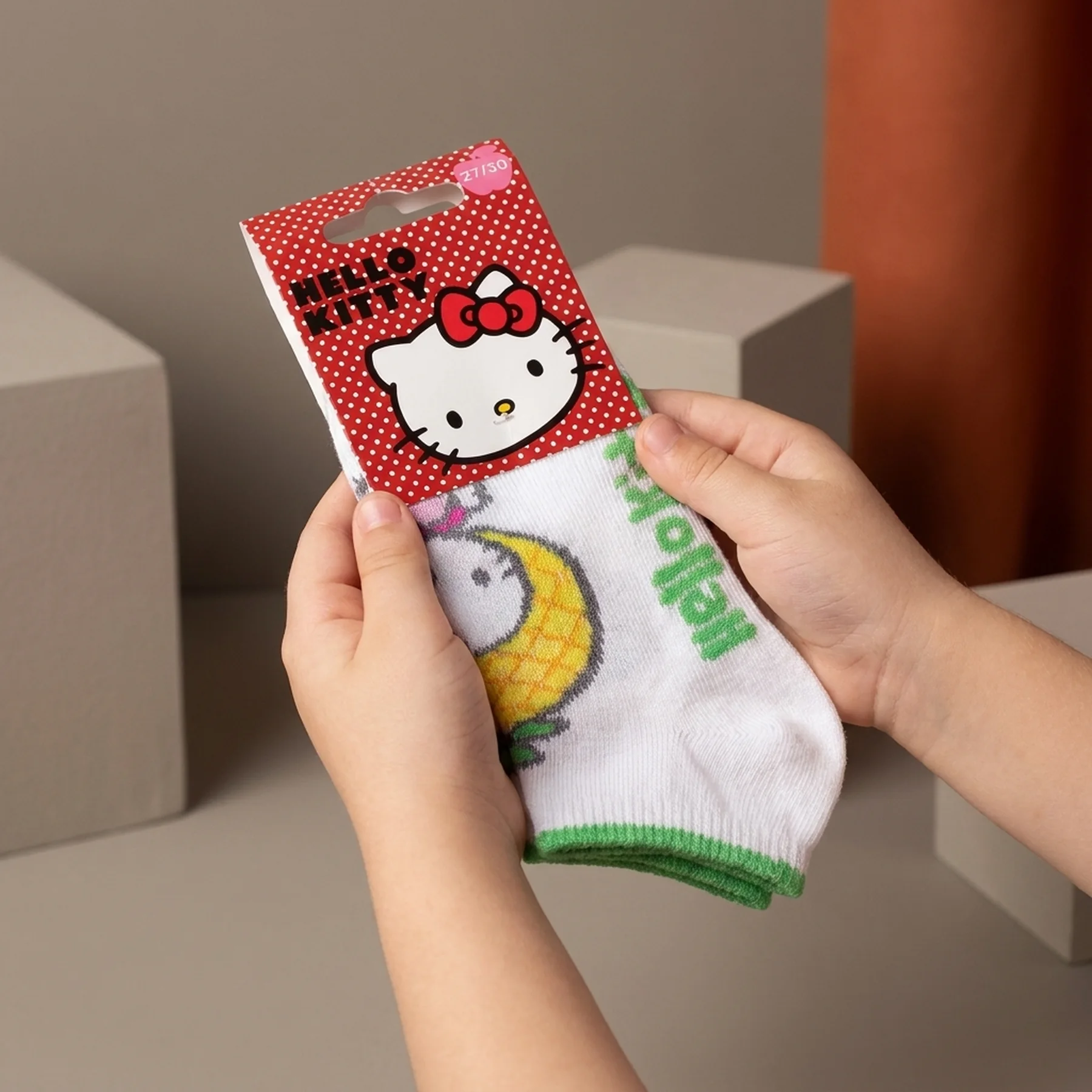 Шкарпетки HELLO KITTY HK THEME ANANAS білий Діт 27-30, арт.83890528-5