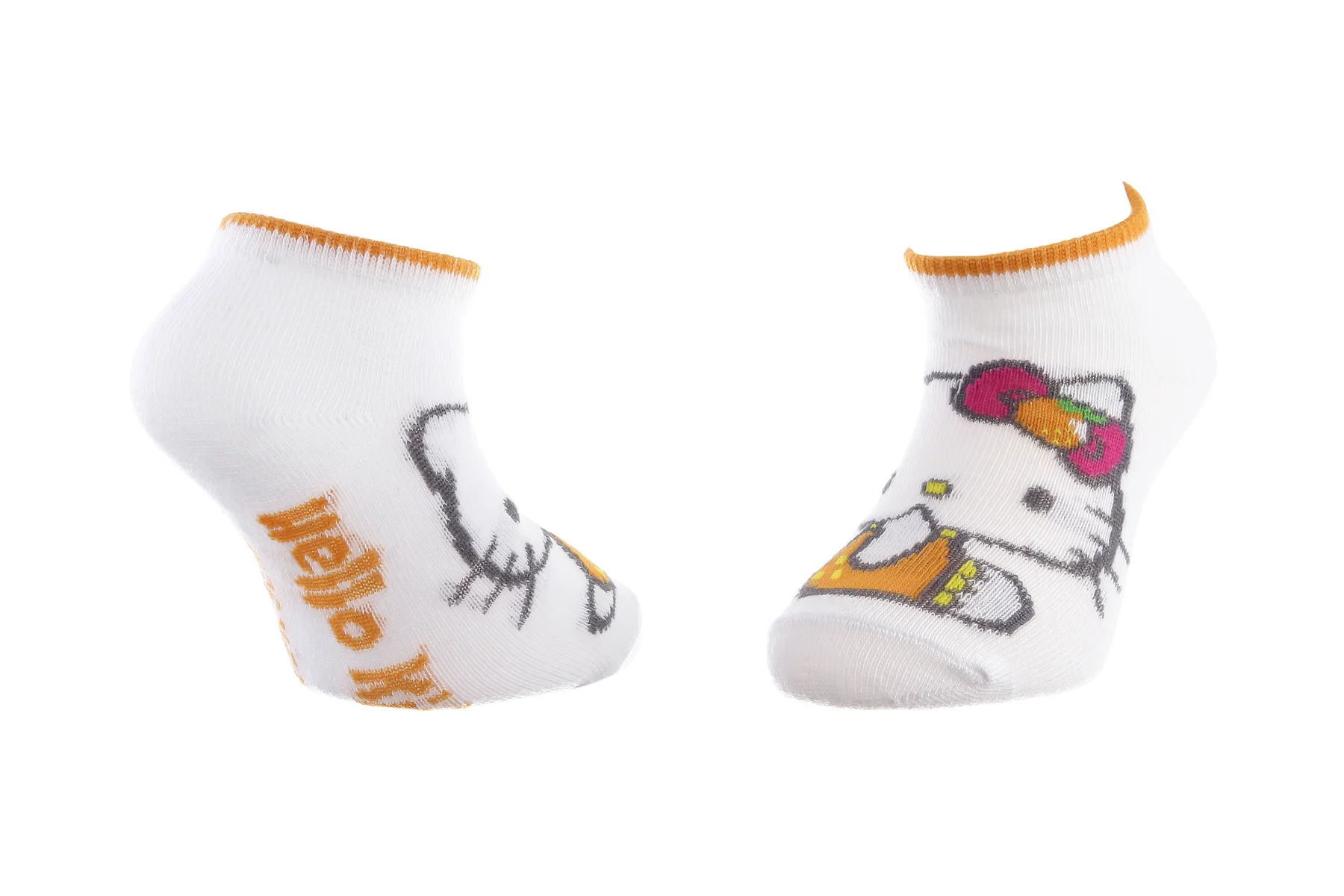 Шкарпетки HELLO KITTY HK THEME ORANGE білий, помаранчевий Діт 27-30, арт.83890528-8