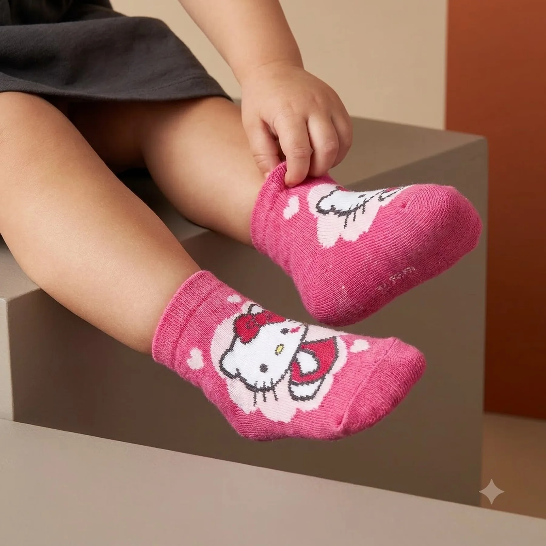 Шкарпетки HELLO KITTY SOCKS білий, пурпурний Діт 19-22