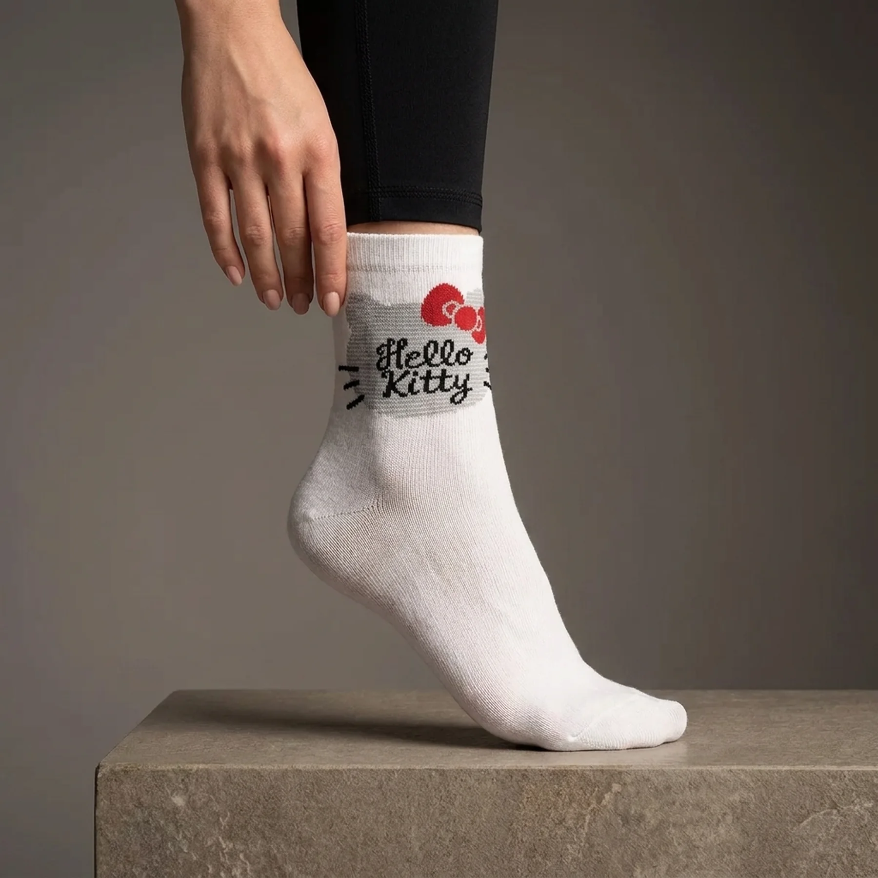 Шкарпетки HELLO KITTY SOCKS білий, сірий Діт 36-41
