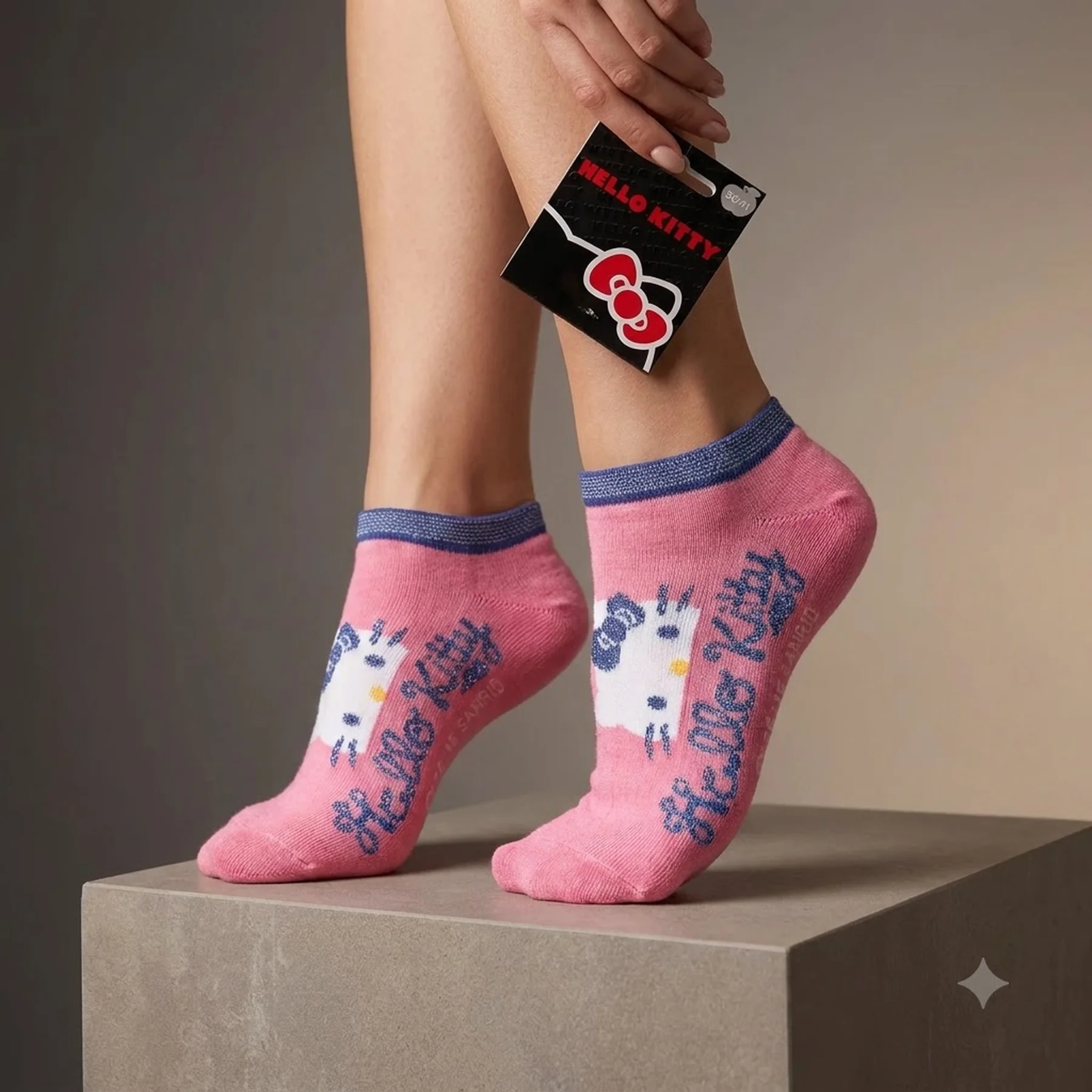 Шкарпетки HELLO KITTY SOCKS кораловий Діт 36-41