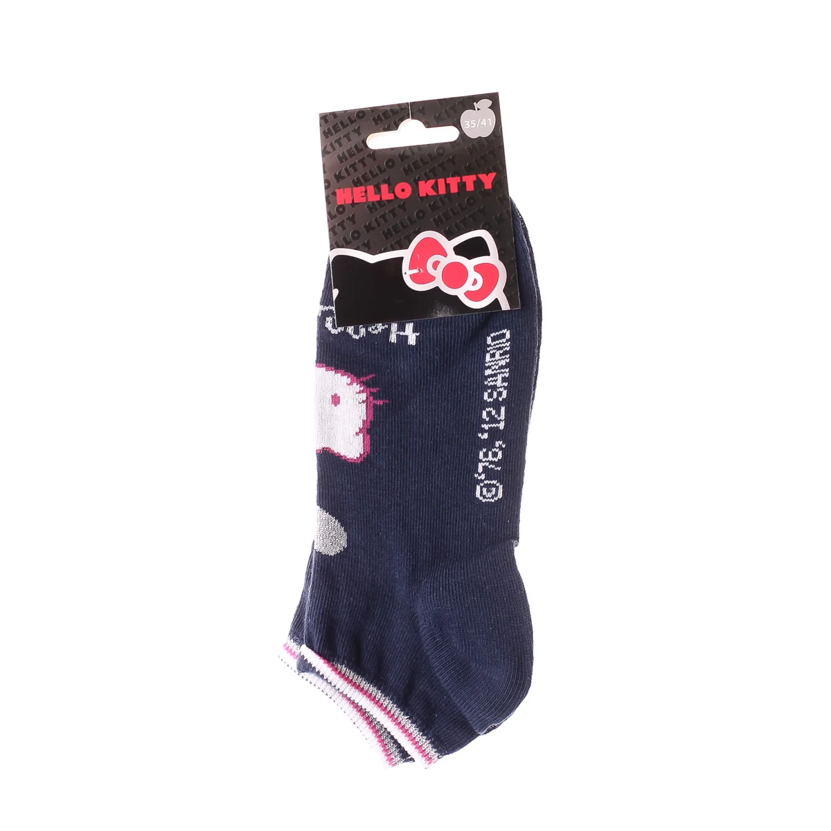 Шкарпетки HELLO KITTY TETE DE HK + COEUR + HK синій Діт 35 - 41