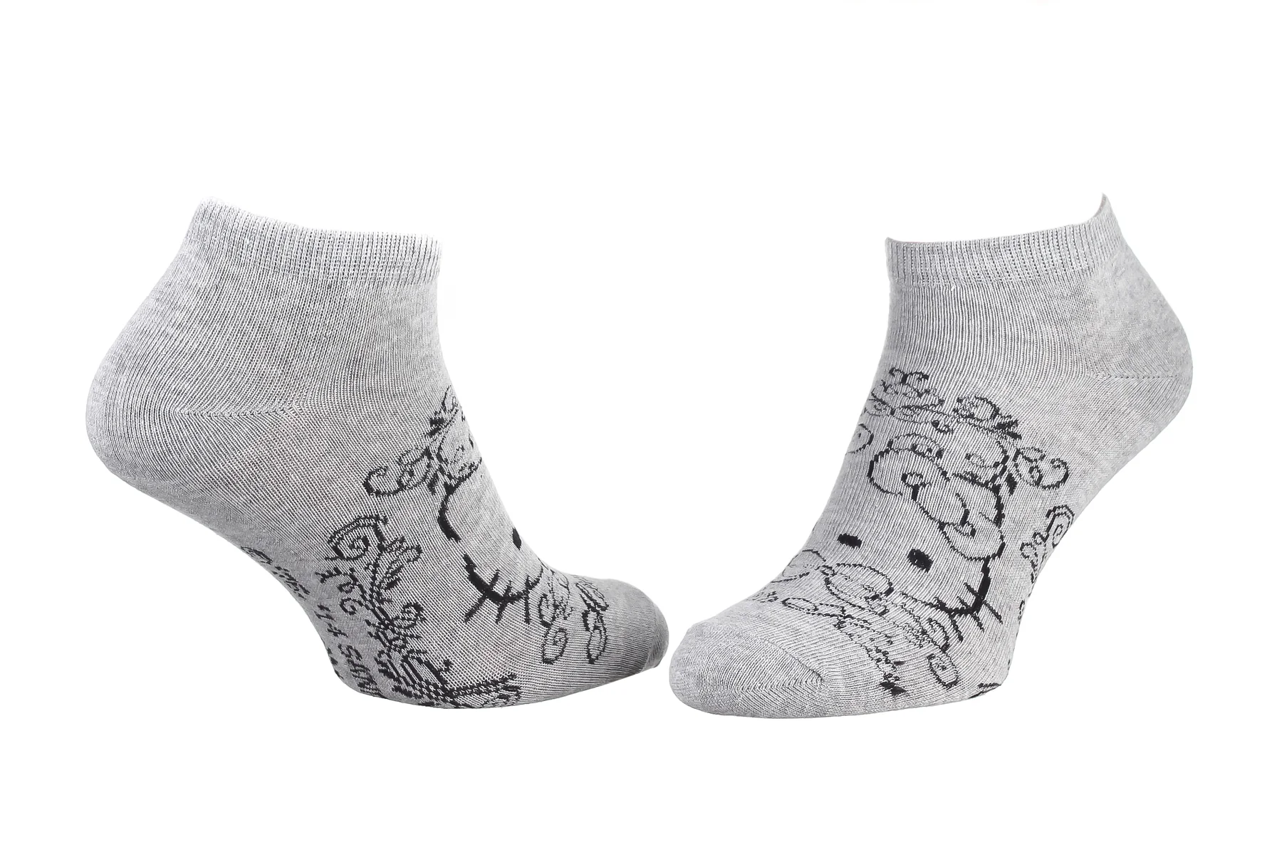 Шкарпетки HELLO KITTY TETE HK + ARABESQUE сірий Діт 35 - 41