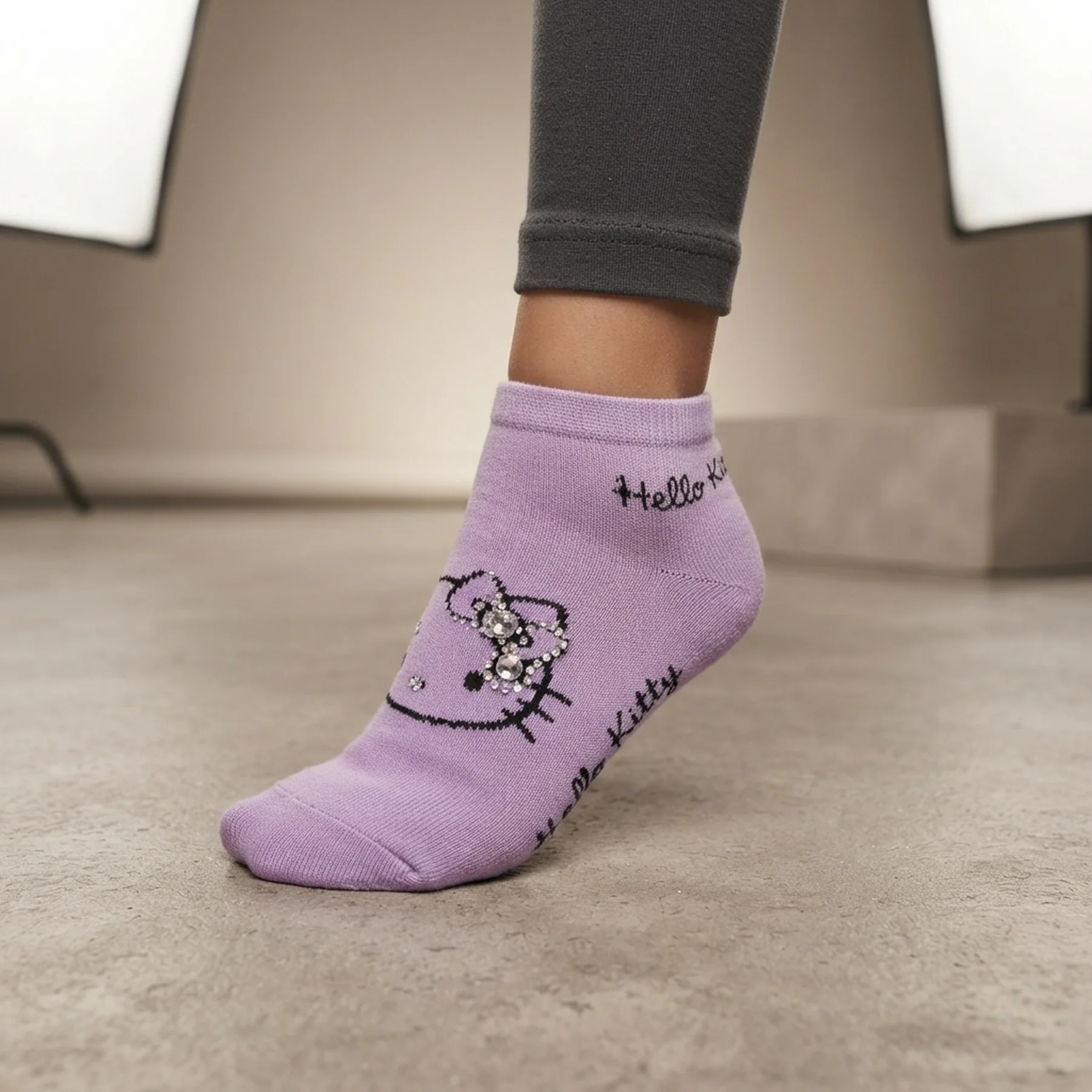 Шкарпетки HELLO KITTY TETE HK EN STRASS бузковий Діт 27-30 арт 83846423-5