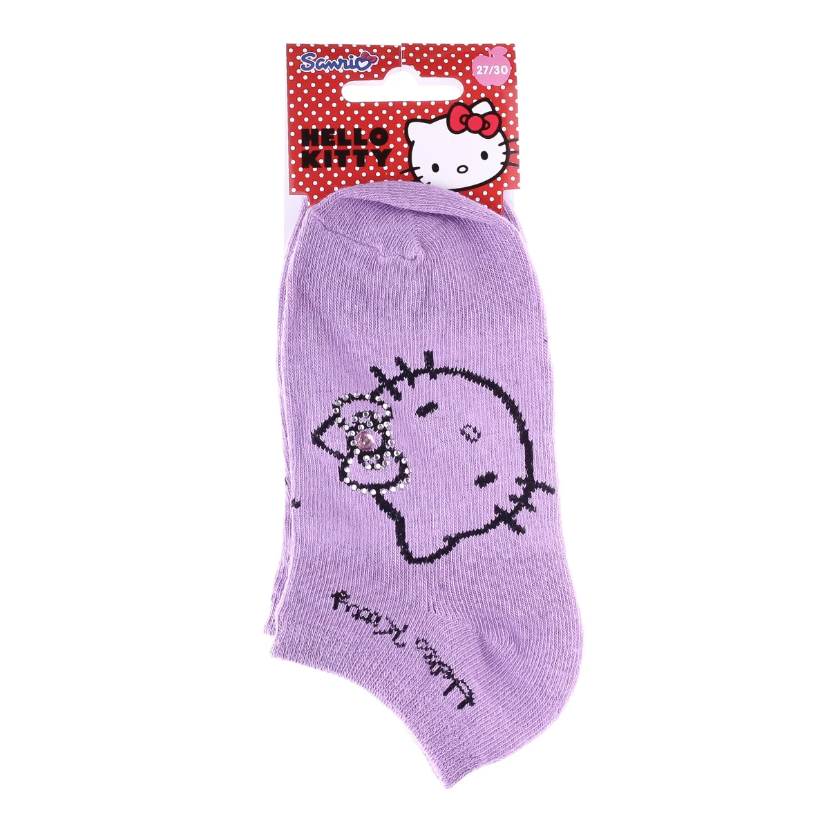 Шкарпетки HELLO KITTY TETE HK EN STRASS бузковий Діт 27-30 арт 83846423-5