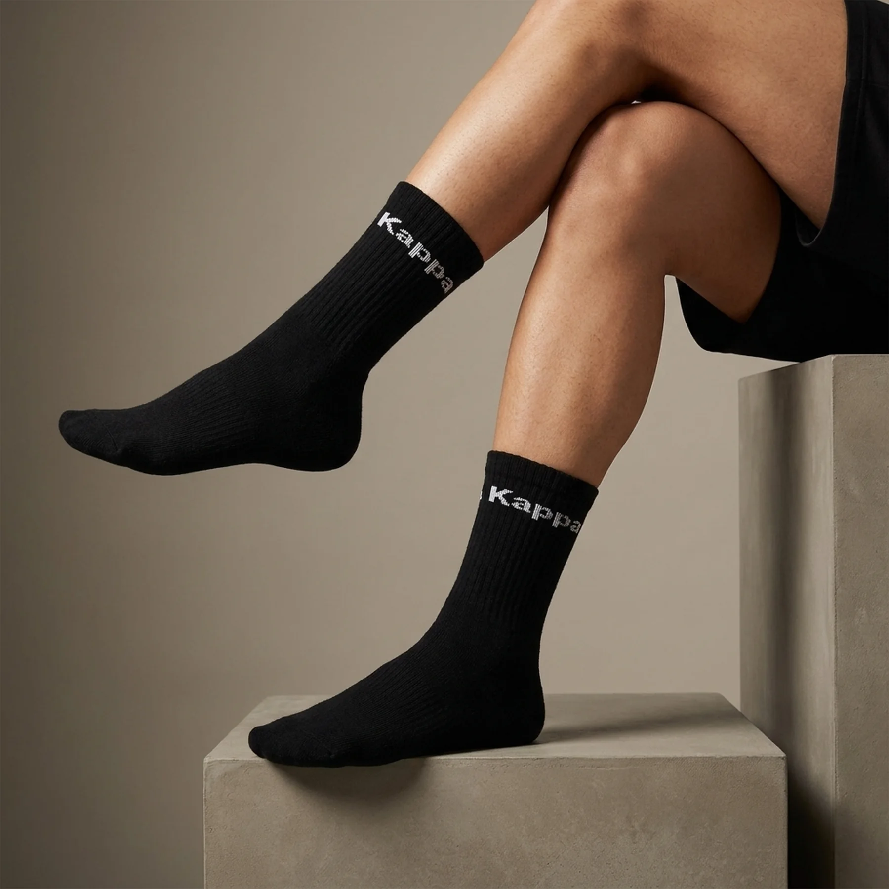 Шкарпетки KAPPA SOCKS LOGO SABOYA 3PACK чорний Уні 35-38