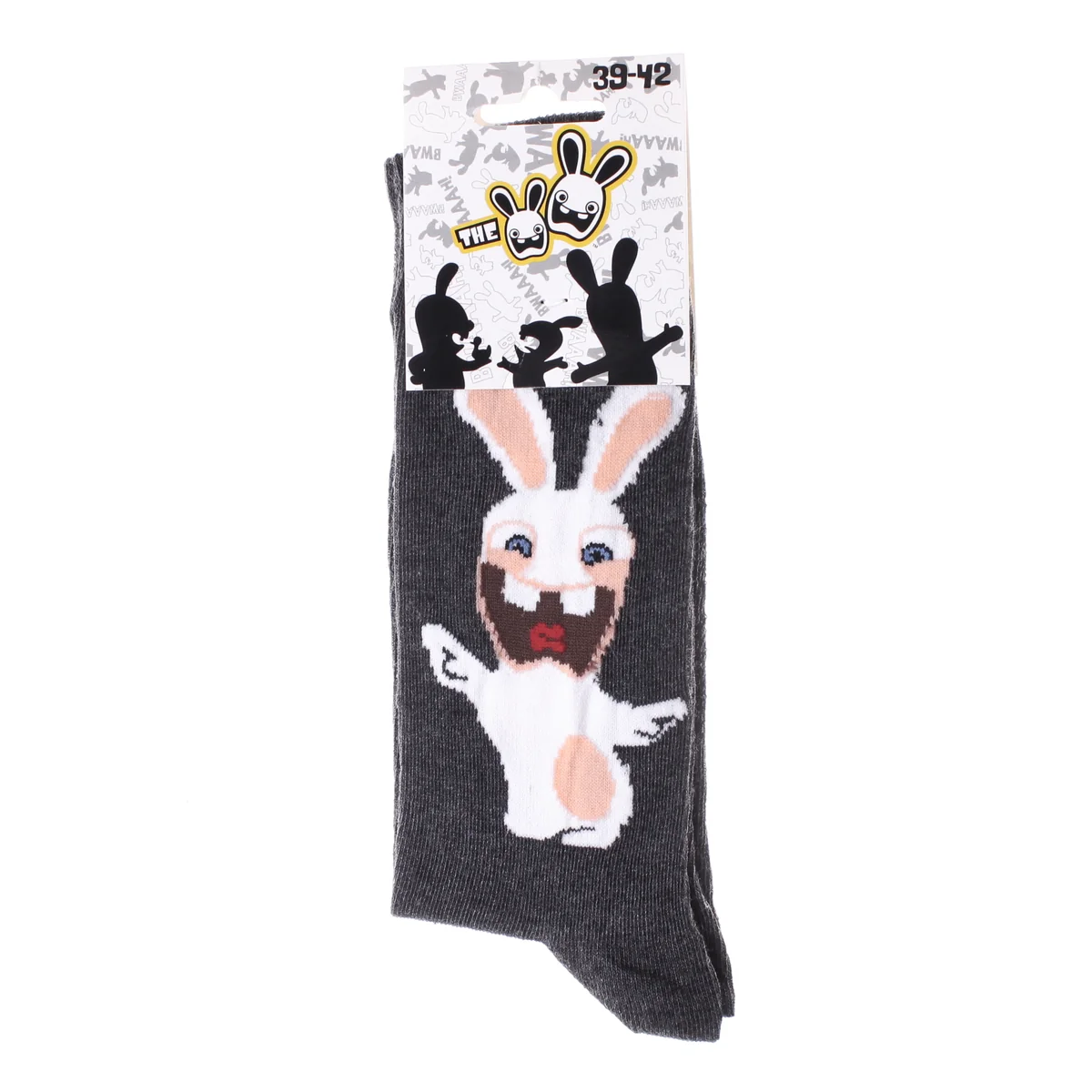 Шкарпетки LAPINS CRETINS LAPIN BRAS OUVERT світло-сірий Діт 43-46
