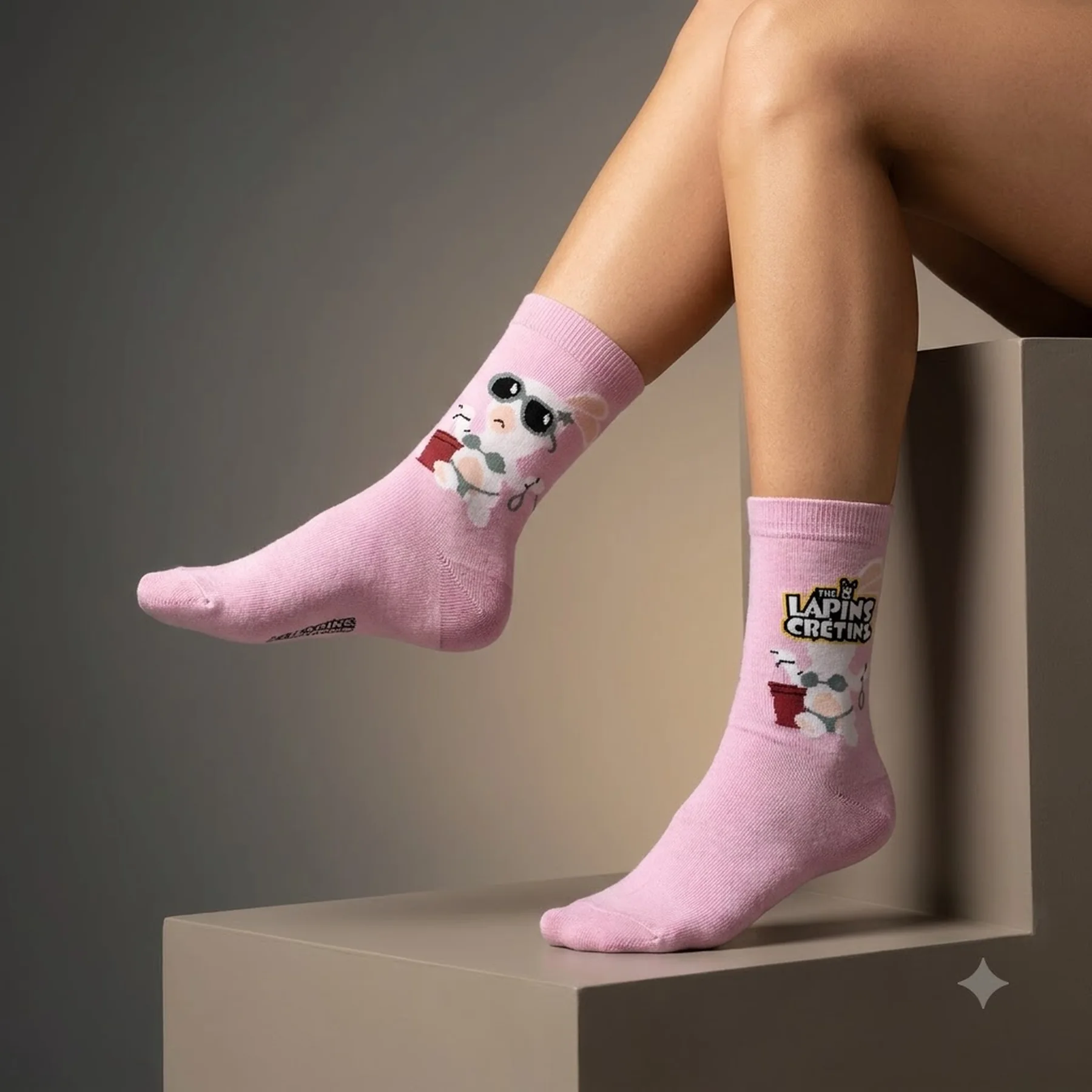 Шкарпетки LAPINS CRETINS LAPIN EN BIKINI рожевий Діт 35 - 41