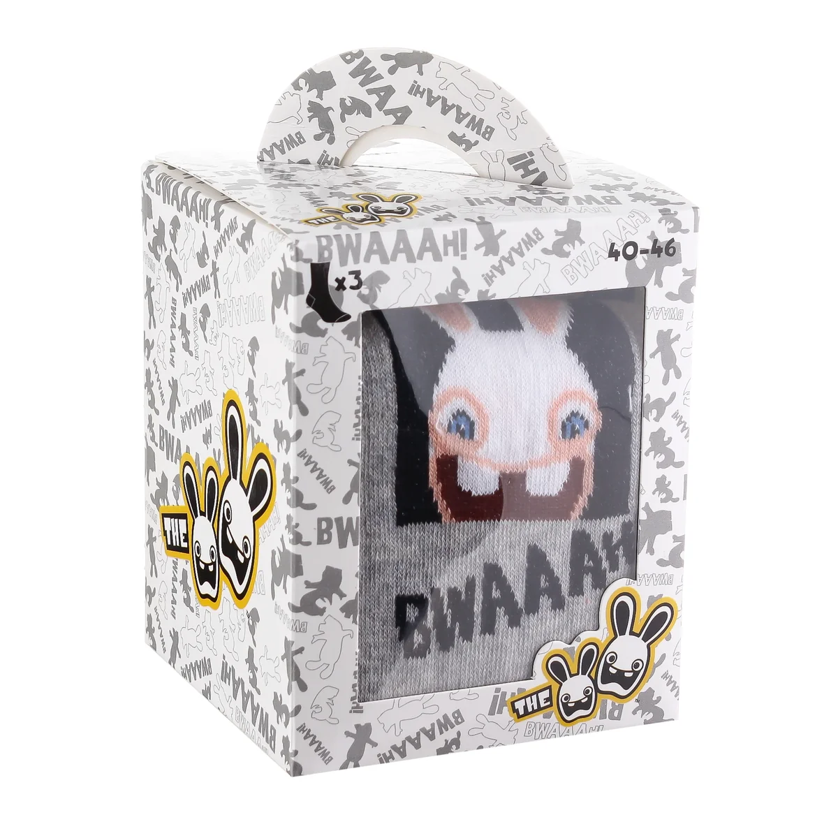 Шкарпетки Lapins Cretins Lapin + Main Jointe/Lapin + Rayures (93153362-1)