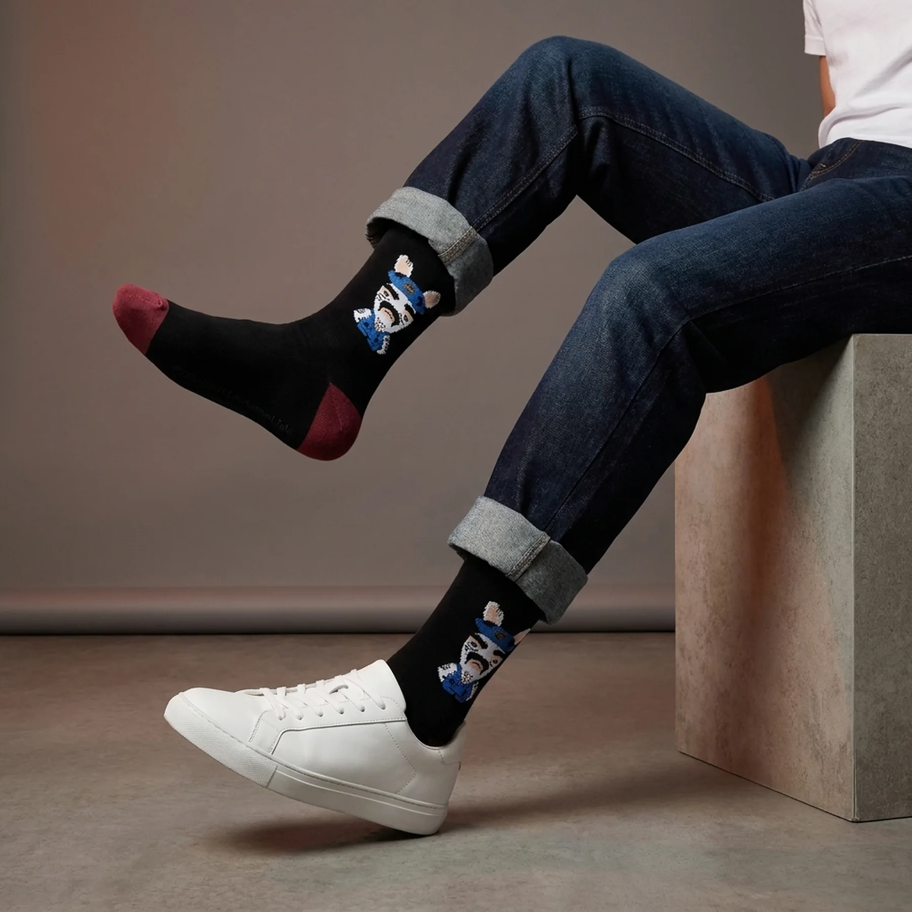 Шкарпетки LAPINS CRETINS LAPIN + TENUE BRICOLAGE чорний Діт 39-42