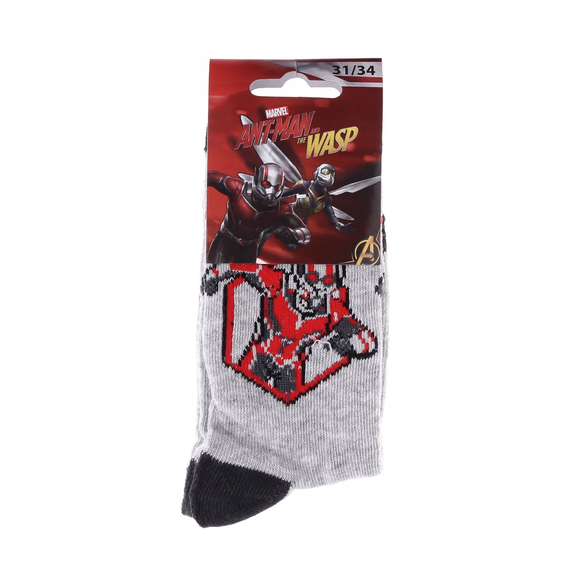 Шкарпетки MARVEL BUSTE ANT-MAN світло-сірий Діт 31-34, арт.83895248-3