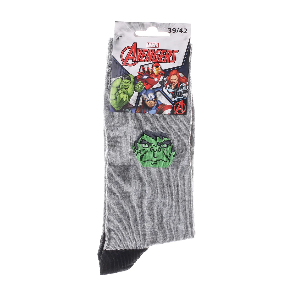 Шкарпетки Marvel HULK світло-сірий Діт 39-42