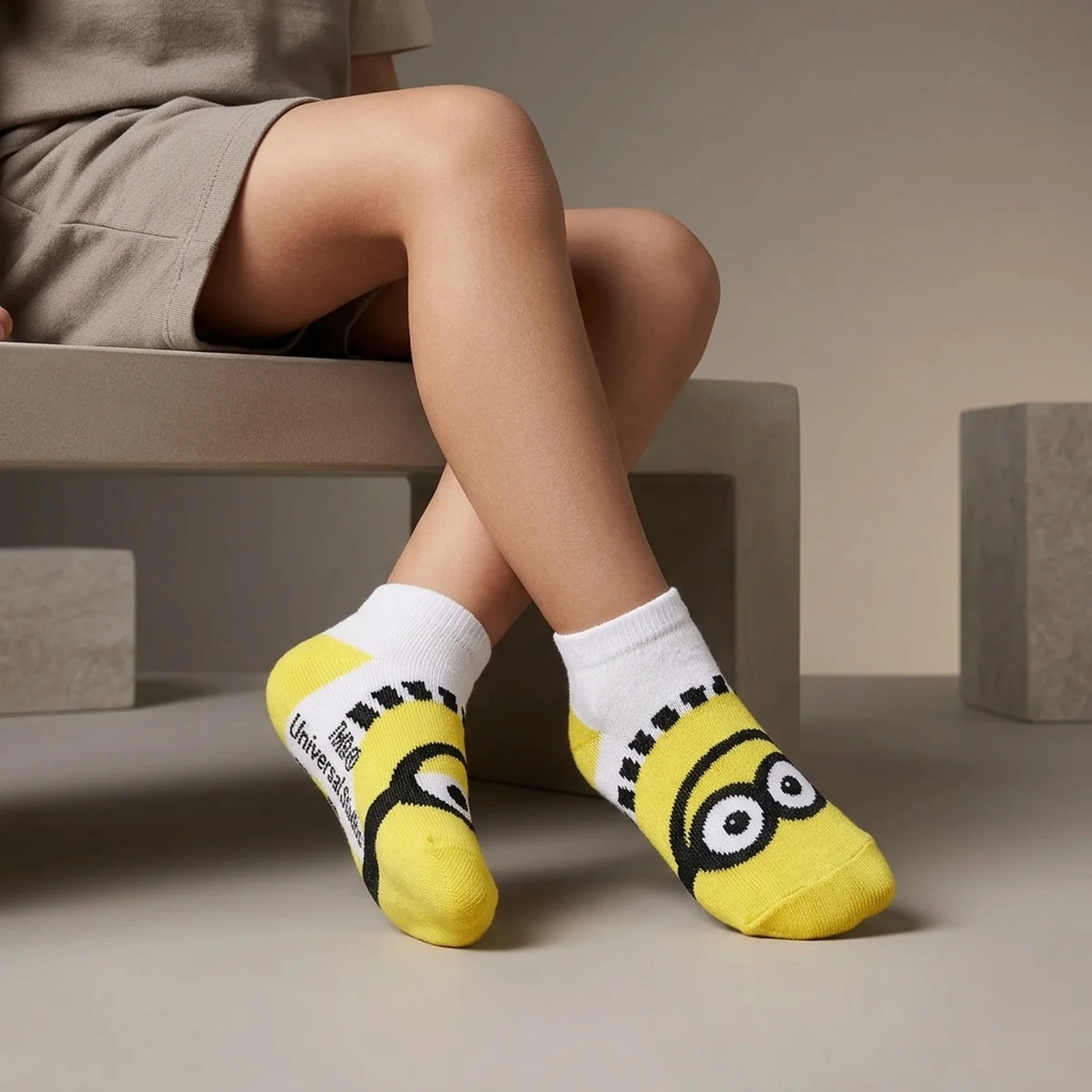 Шкарпетки MINION 2 YEUX AL ENDROIT білий Діт 27-30, арт.83890147-1